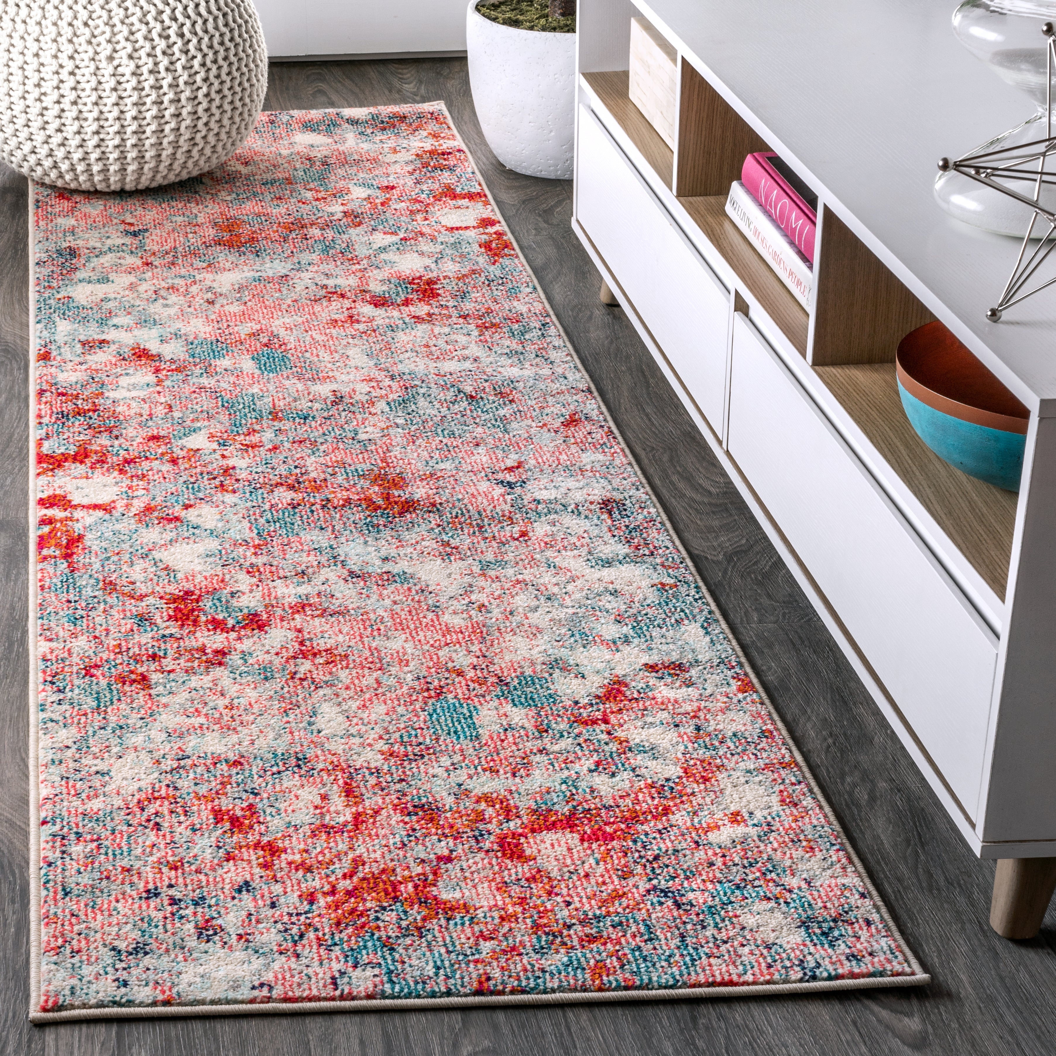 Contemporary Modern Runner Rug