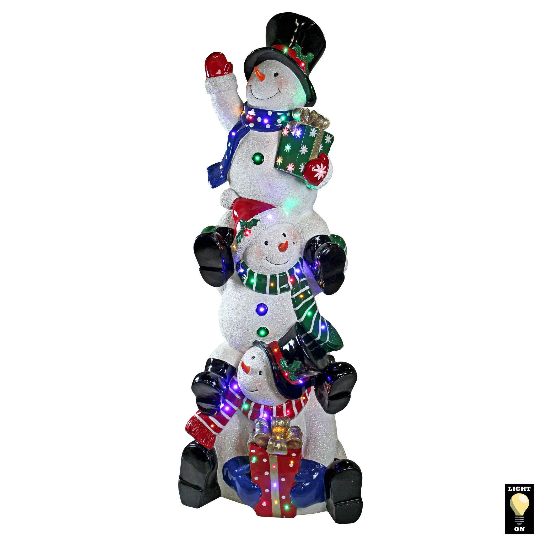 SnowBro's Illuminated Snowman Holiday Statue: Giant