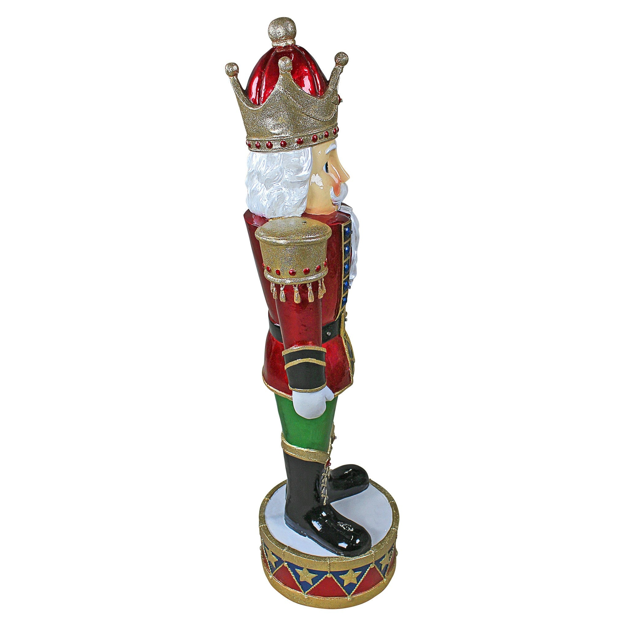 Illuminated Bavarian-Style Holiday Nutcracker Statue