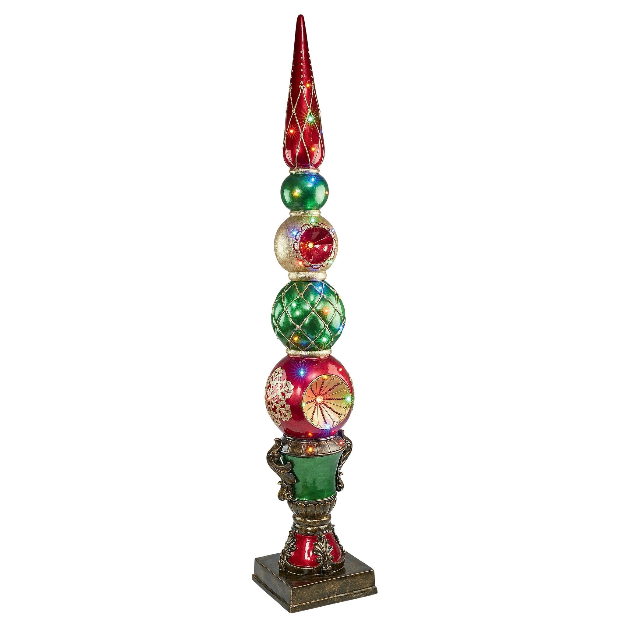 Ornament Topiary Illuminated Holiday Statue