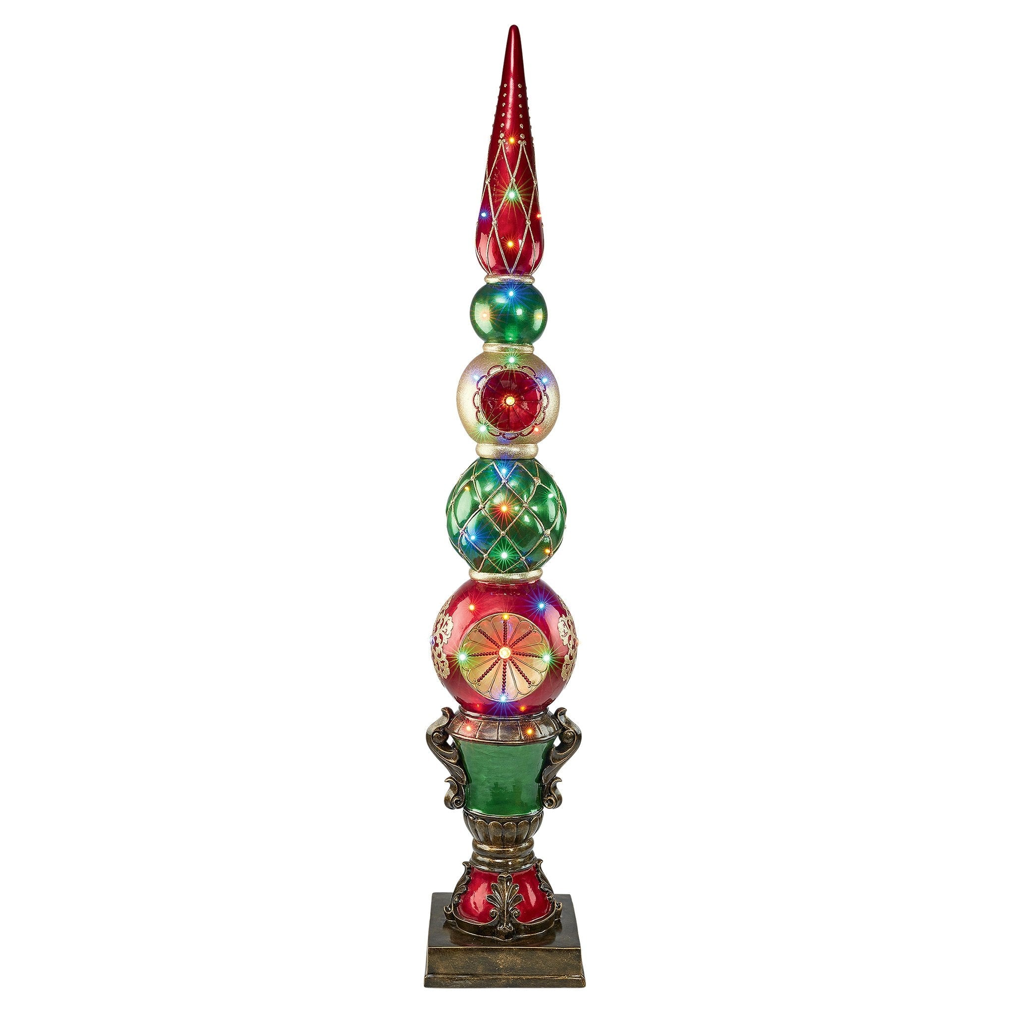 Ornament Topiary Illuminated Holiday Statue