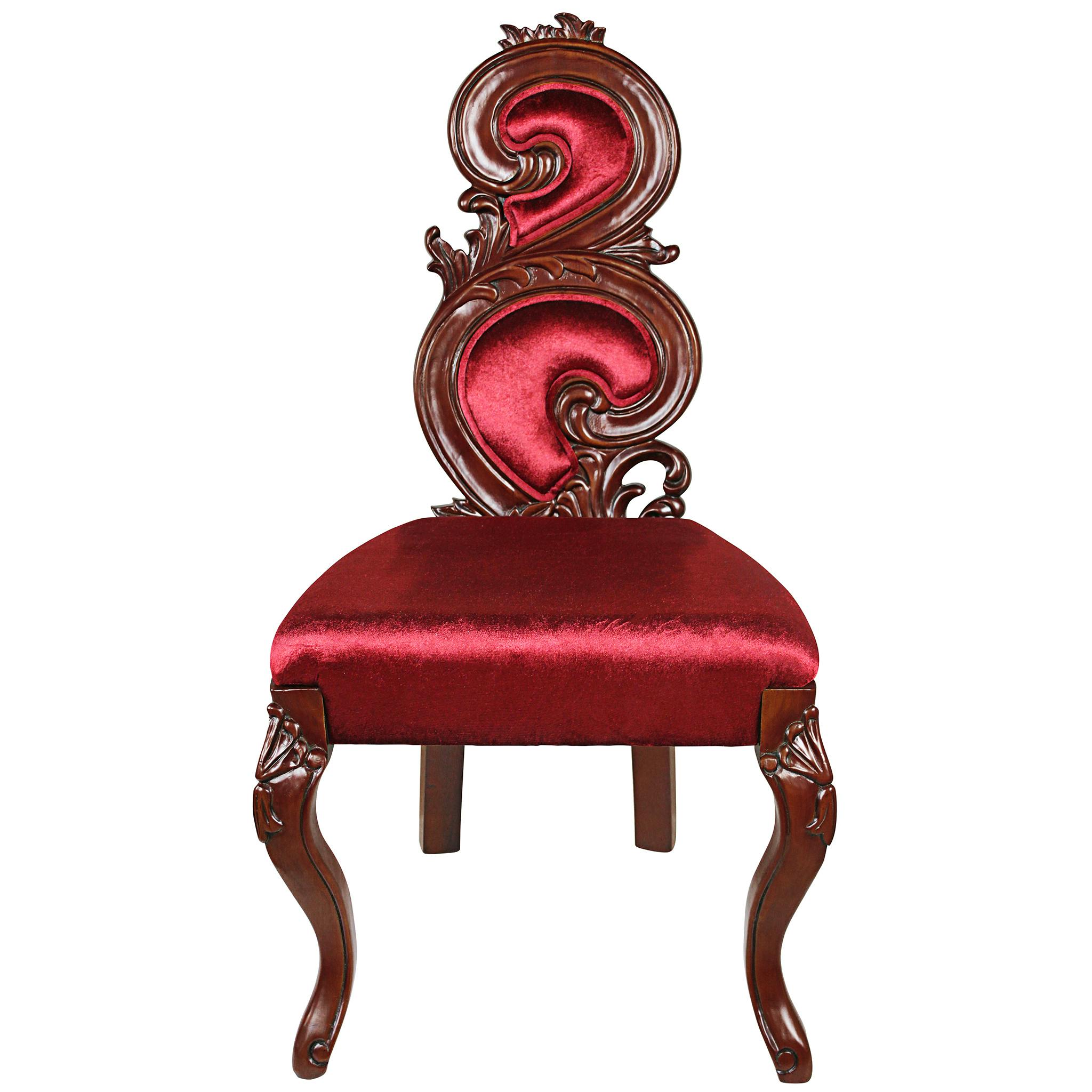 Graceful Curve Renaissance Accent Chair