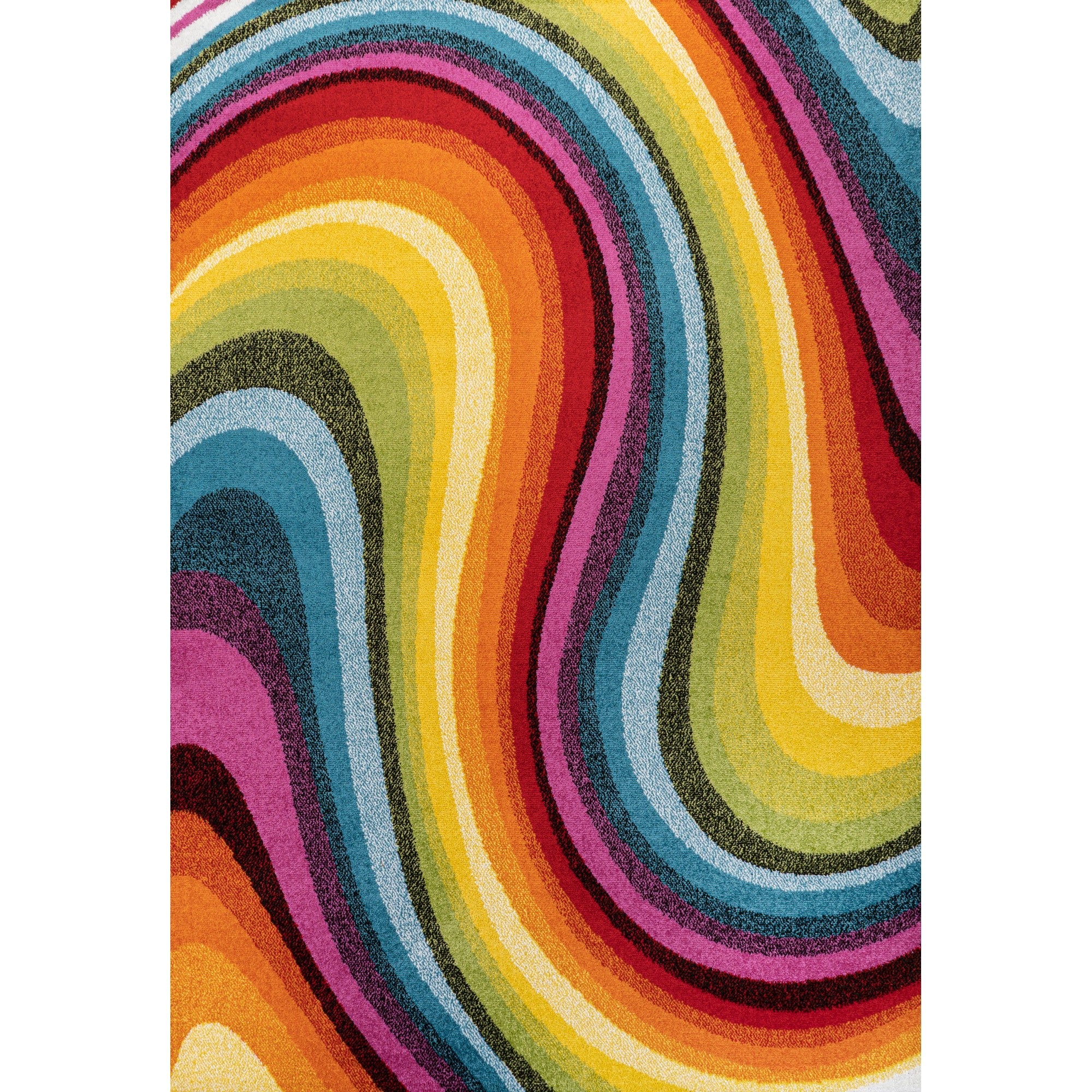 Flow Abstract Swirl Area Rug