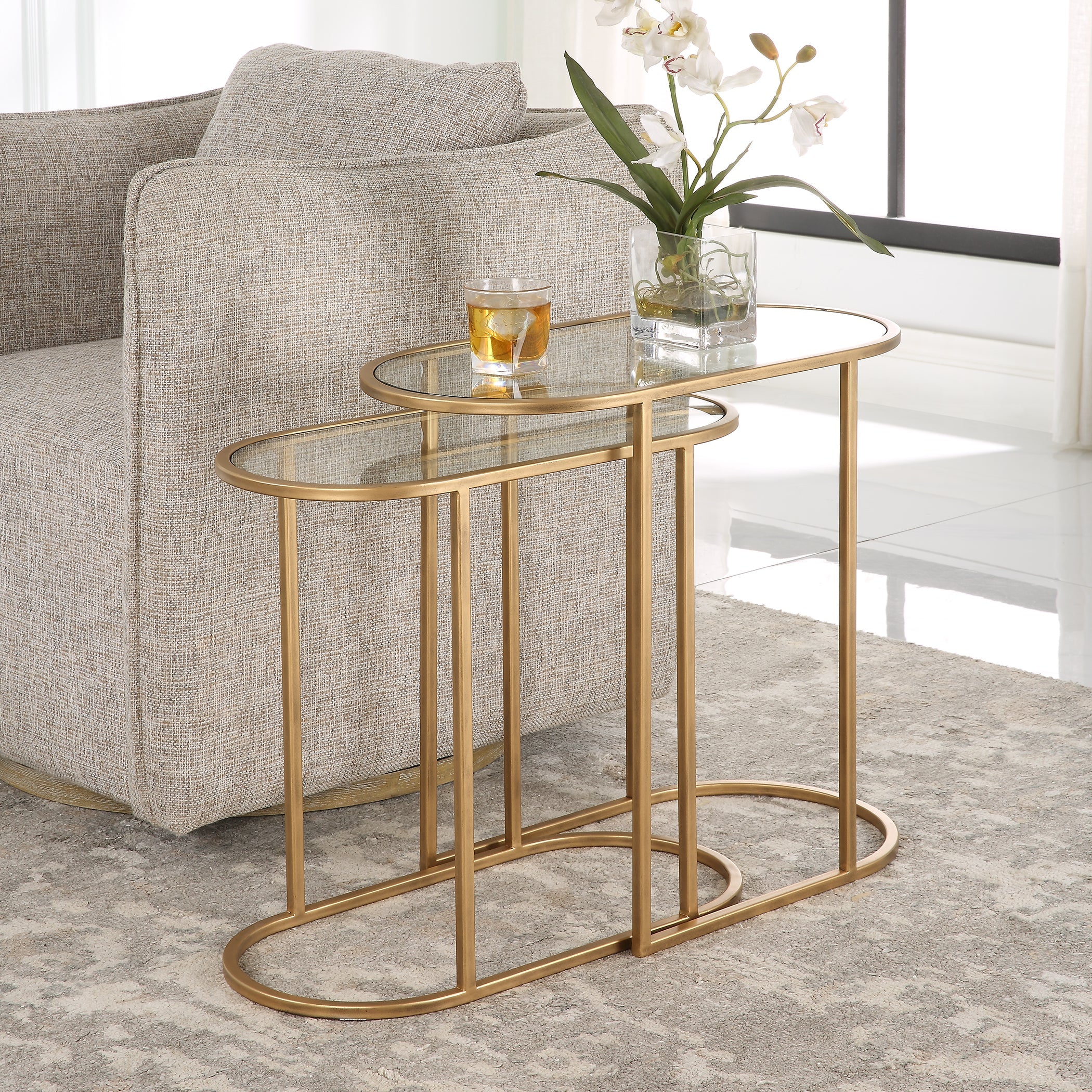 Gold Iron Nesting Tables By Uttermost