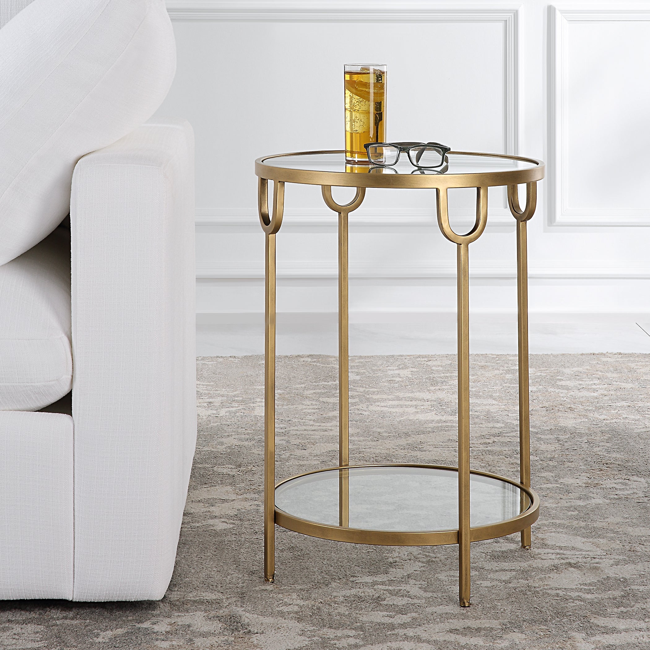 Two-Tiered Iron Side Table By Uttermost