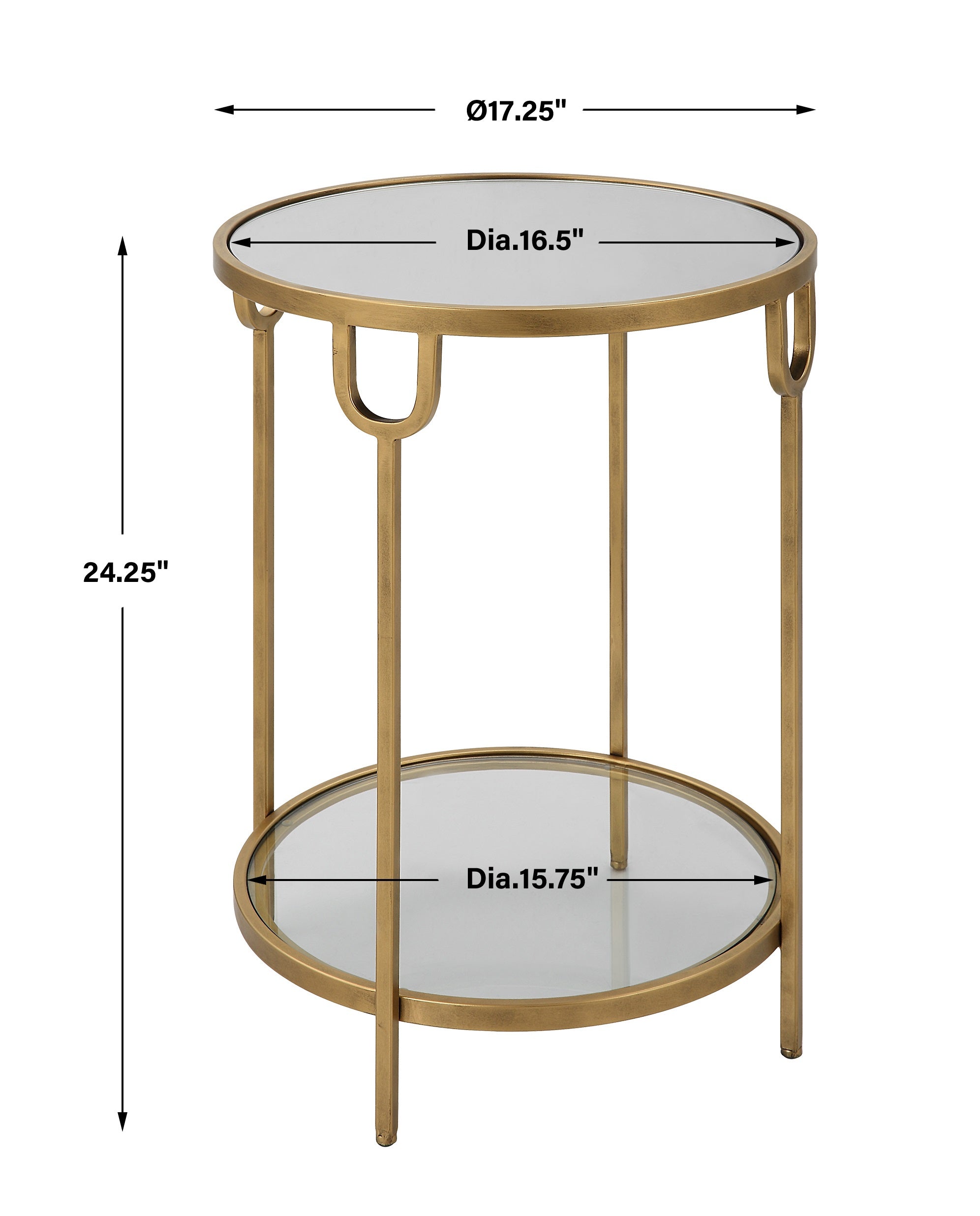 Two-Tiered Iron Side Table By Uttermost