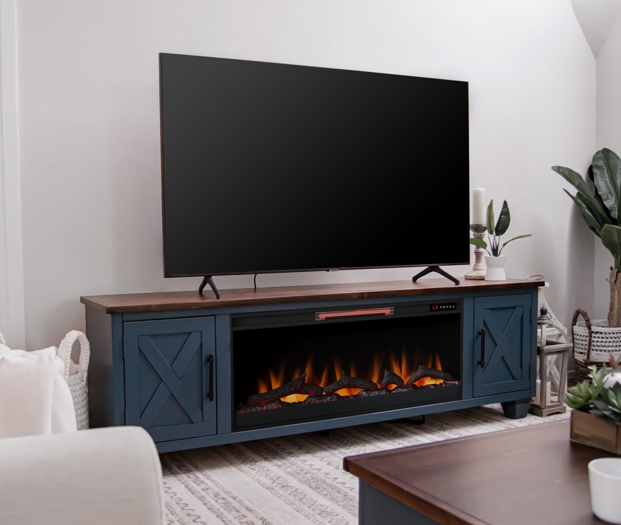 78" Liberty Fireplace TV Stand