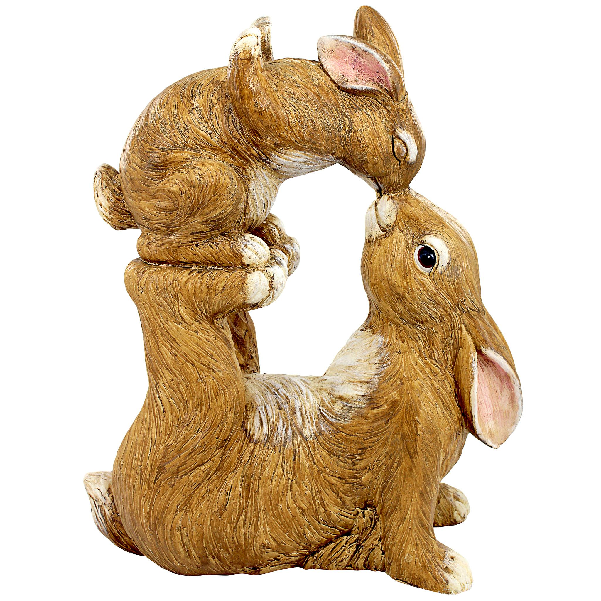 Balancing Bunny Love Garden Rabbit Statue