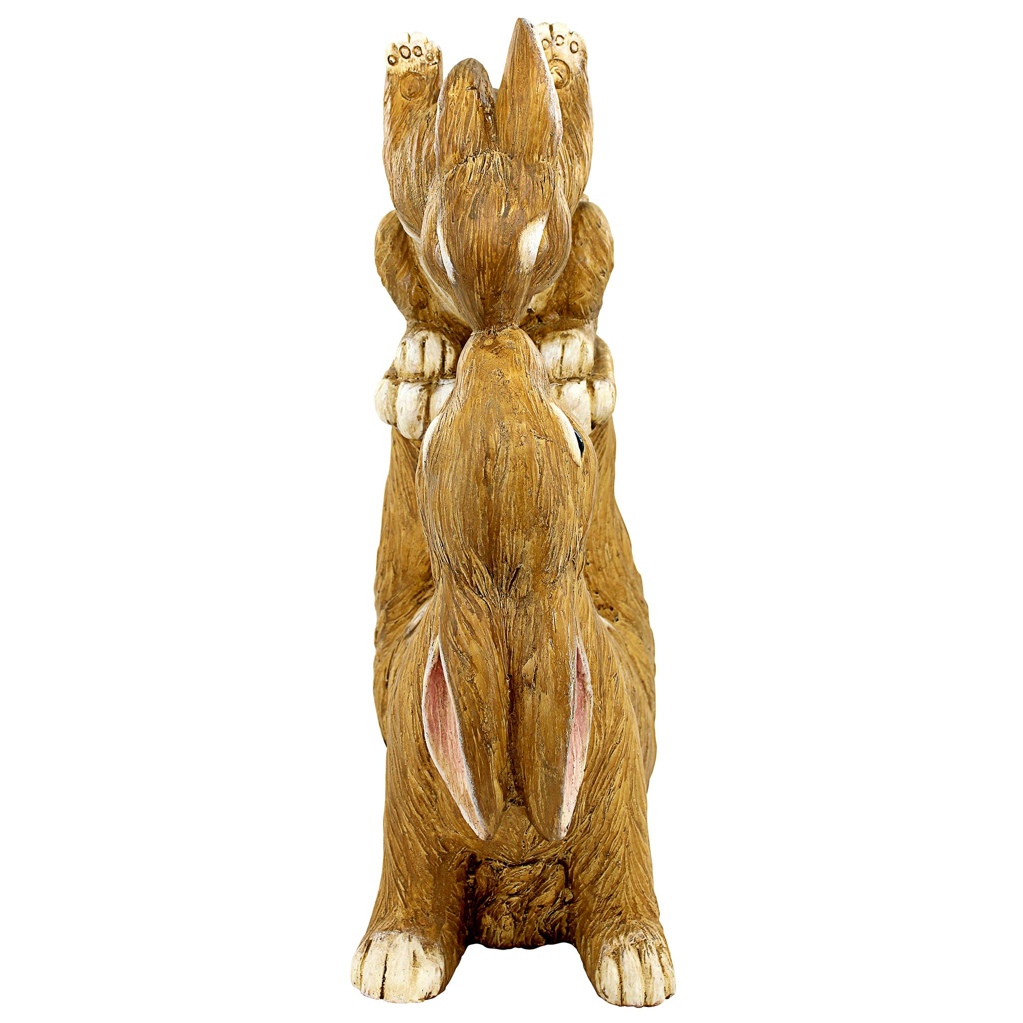 Balancing Bunny Love Garden Rabbit Statue