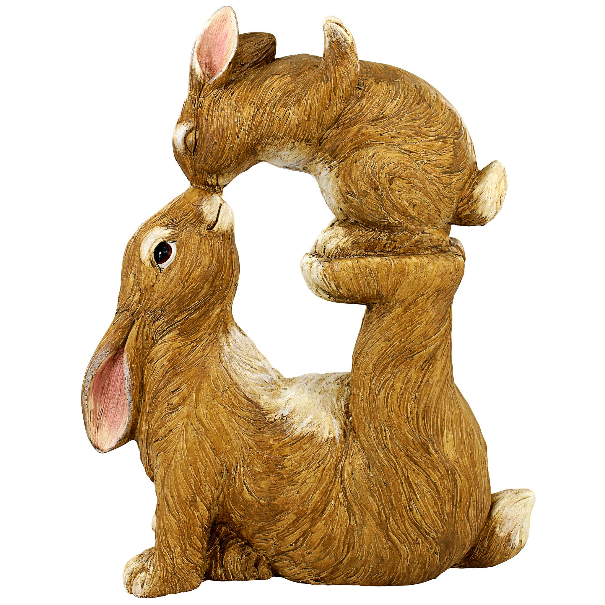 Balancing Bunny Love Garden Rabbit Statue