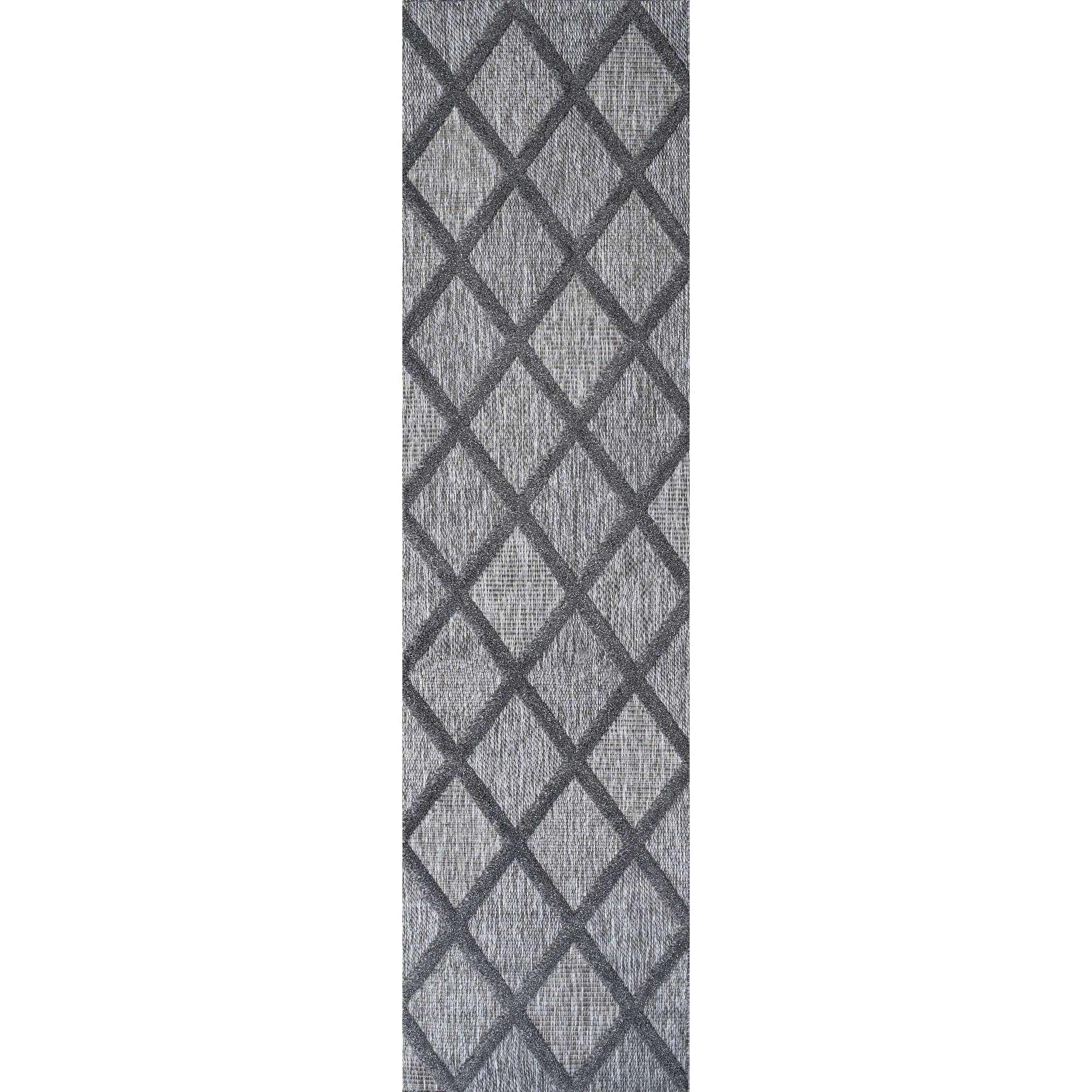 Salines Diamond Trellis Indoor/Outdoor Runner Rug
