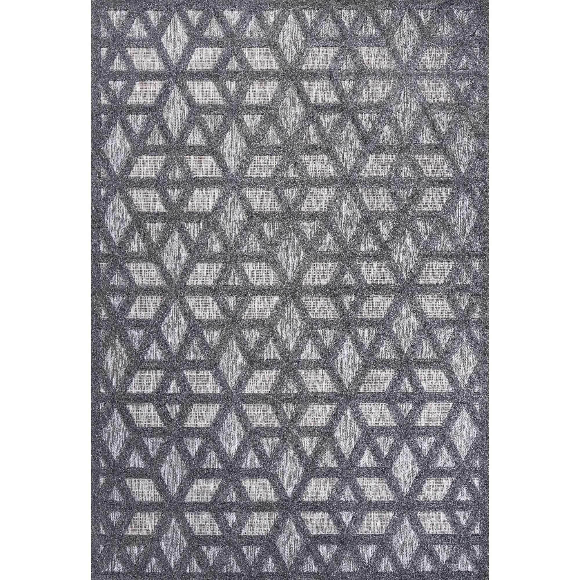 Talaia Neutral Geometric Indoor/Outdoor Area Rug