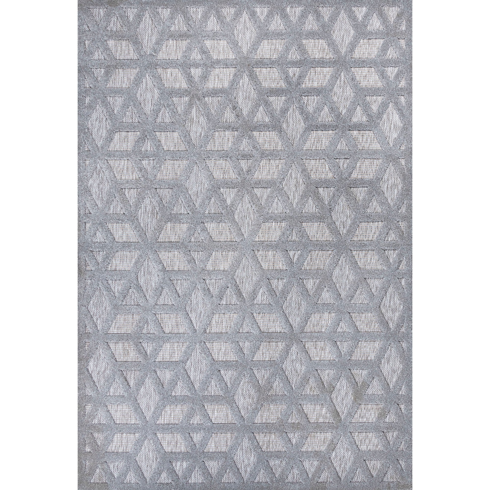 Talaia Neutral Geometric Indoor/Outdoor Area Rug