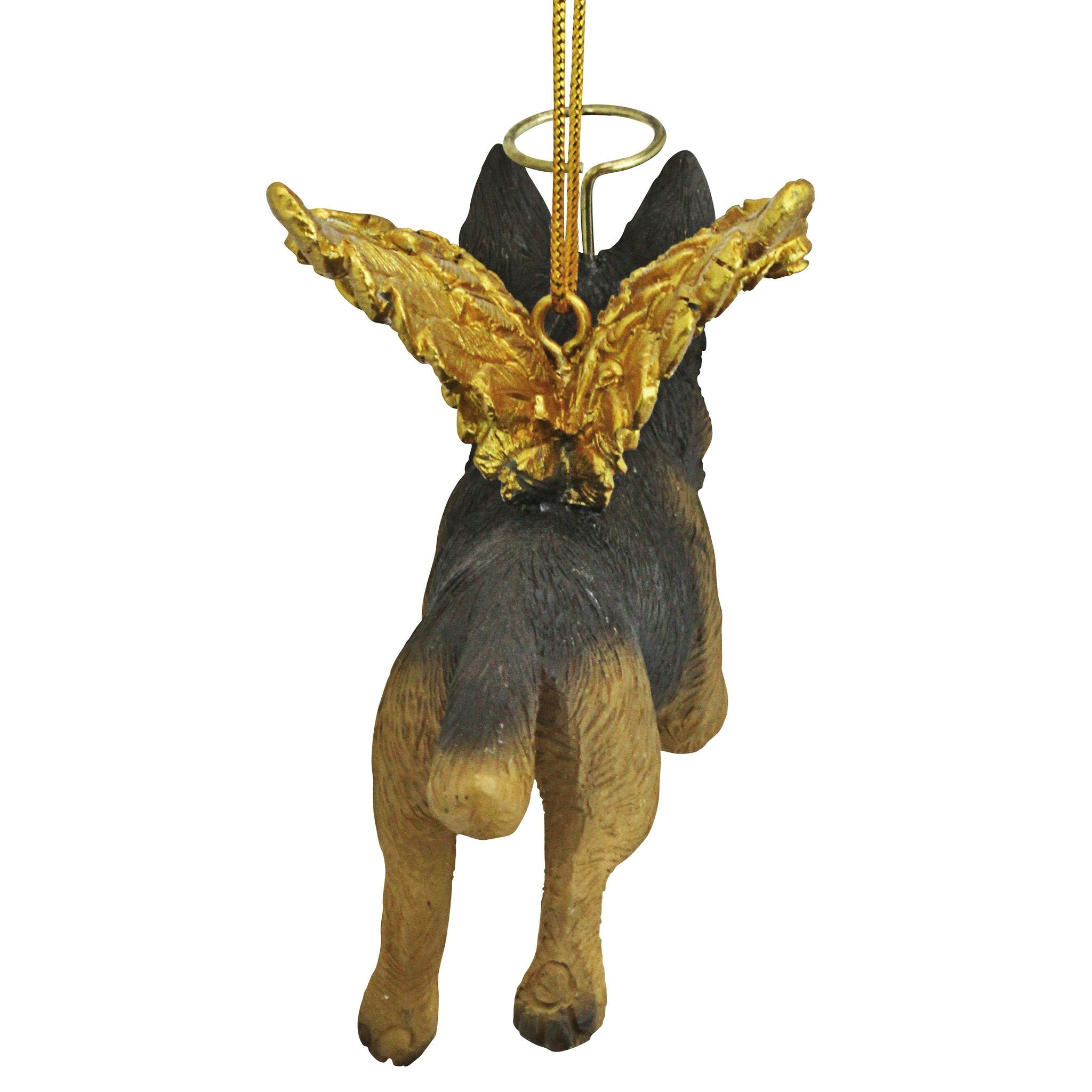 Honor the Pooch: German Shepherd Holiday Dog Angel Ornament