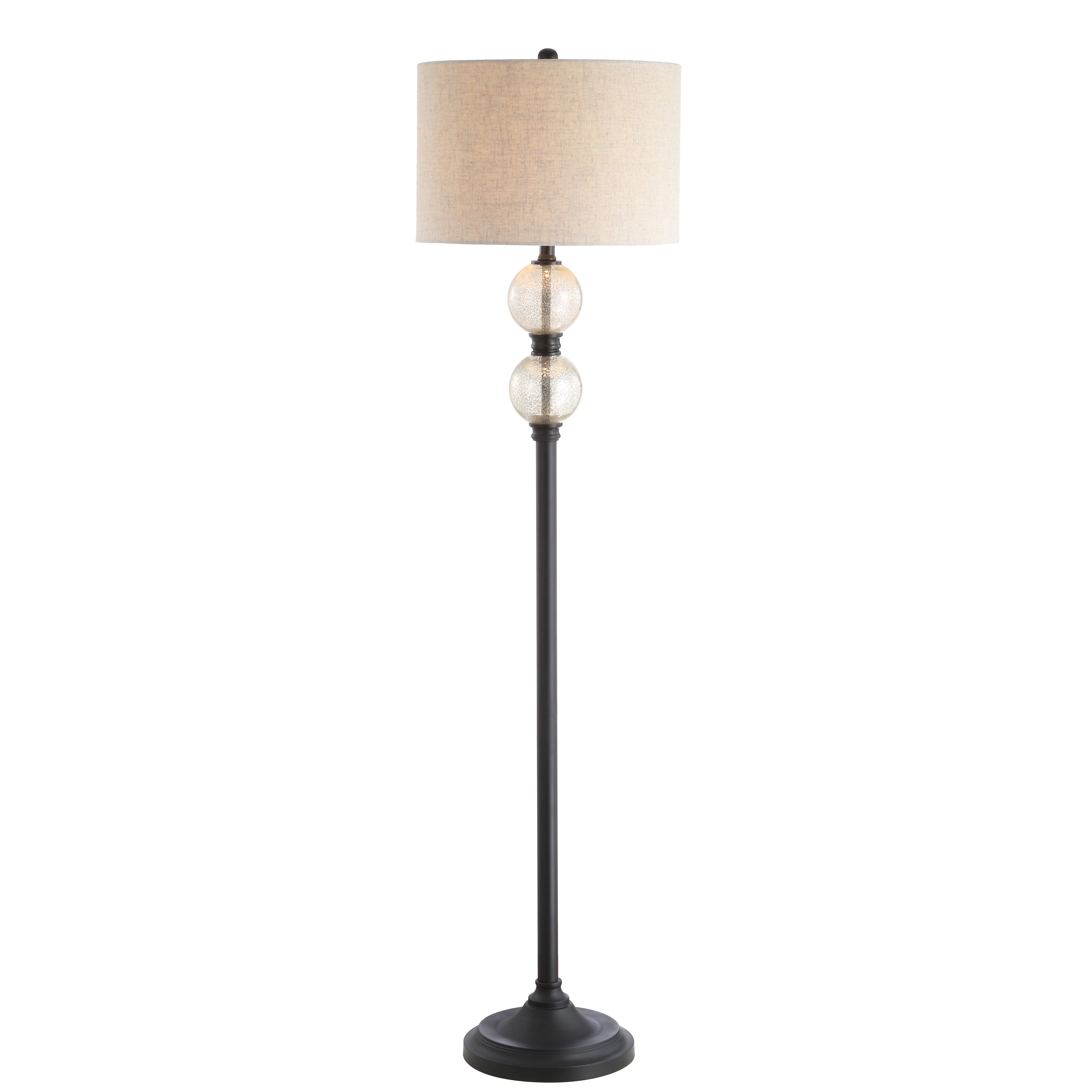 January Glass/Metal LED Floor Lamp