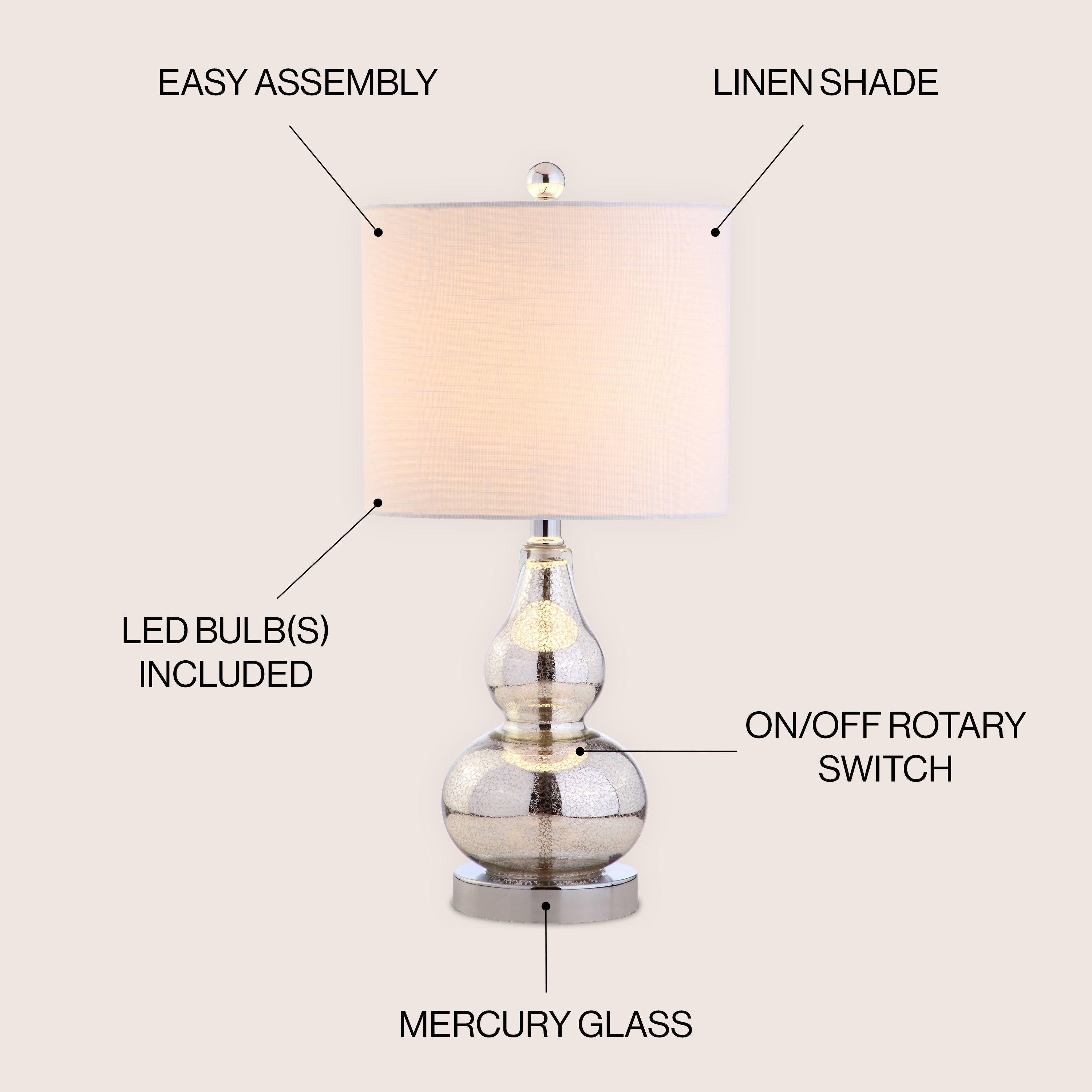 Anya Mini Glass LED Table Lamp