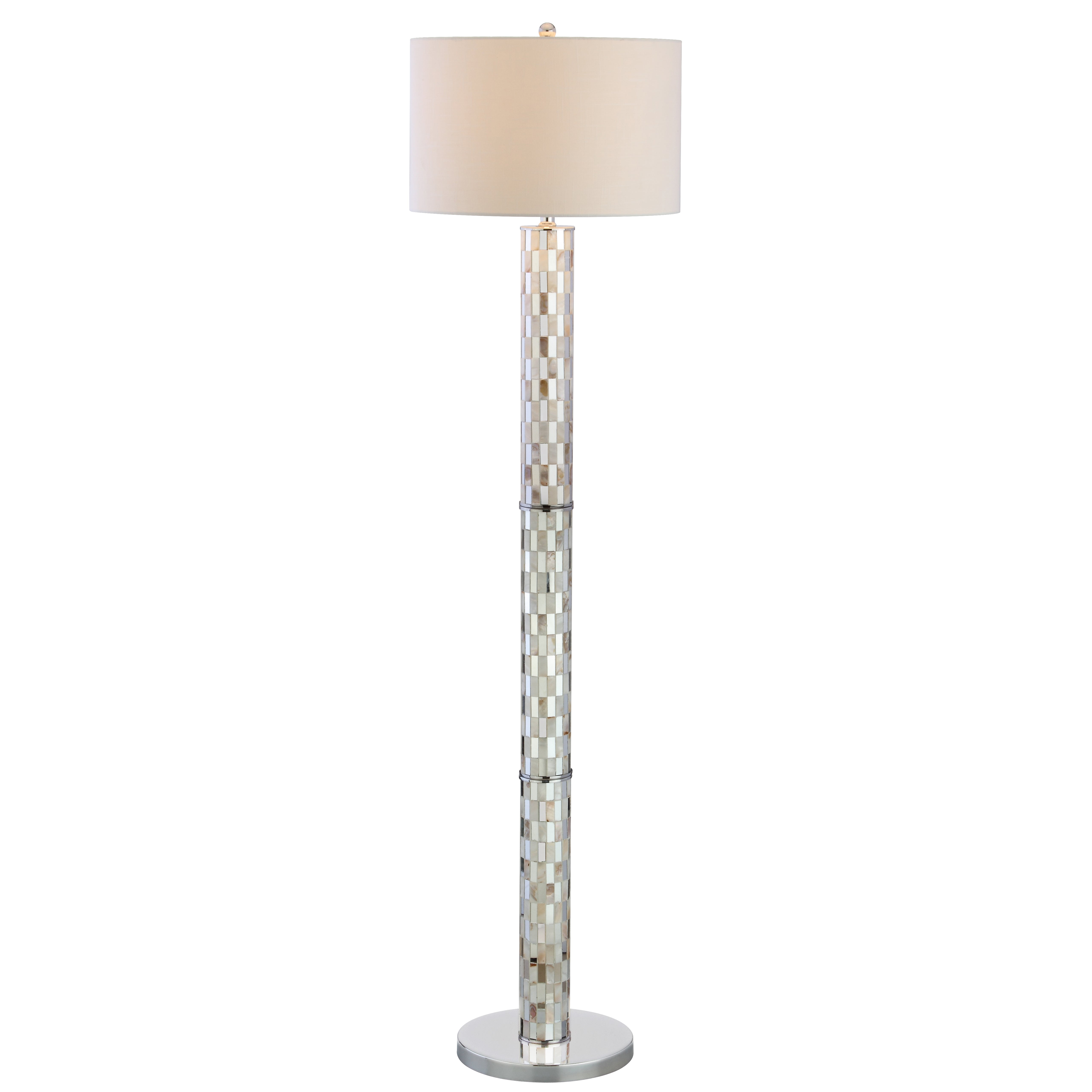 Liam Seashell Mosaic LED Floor Lamp