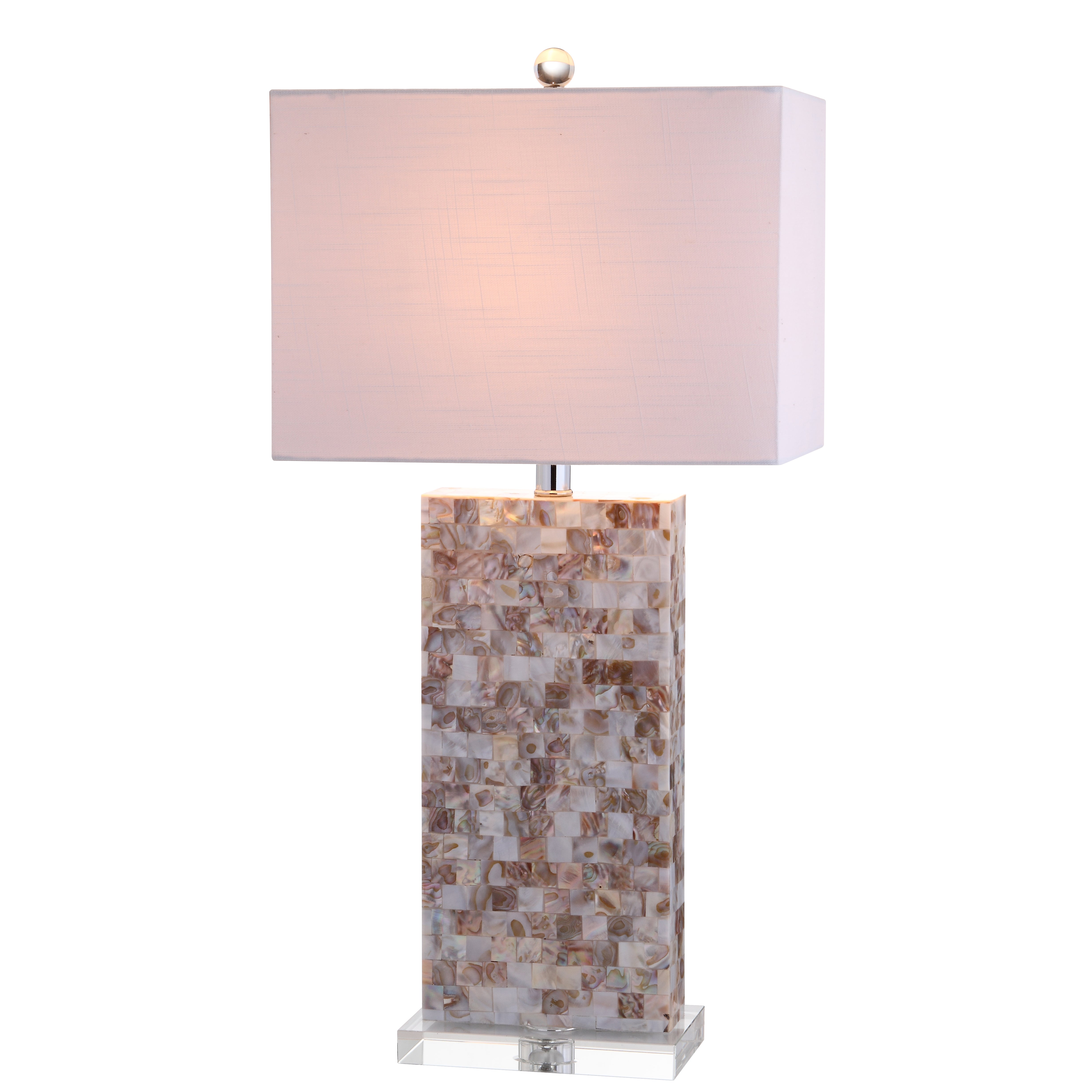 Cannon Seashell and Crystal LED Table Lamp