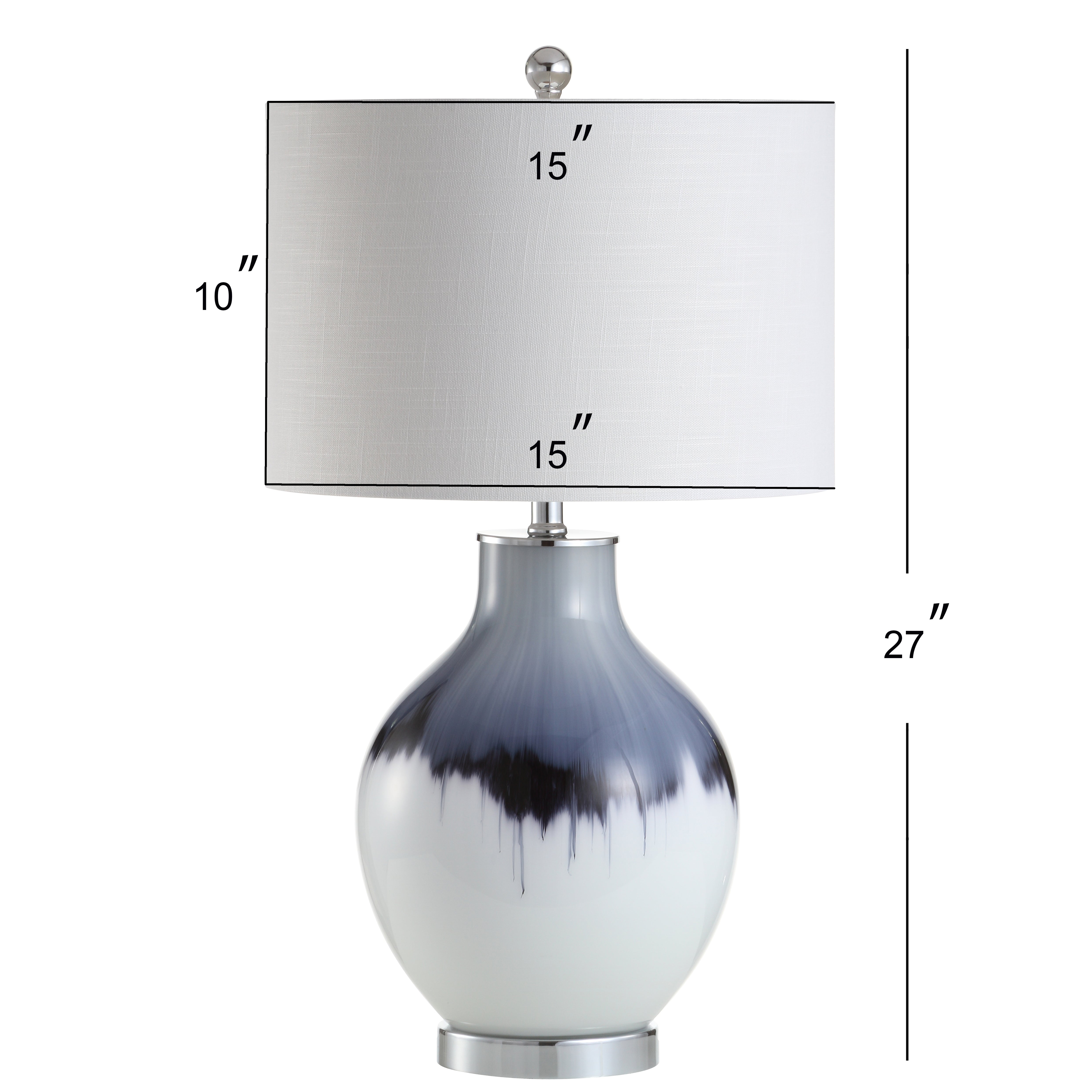 Mia Glass/Metal LED Table Lamp