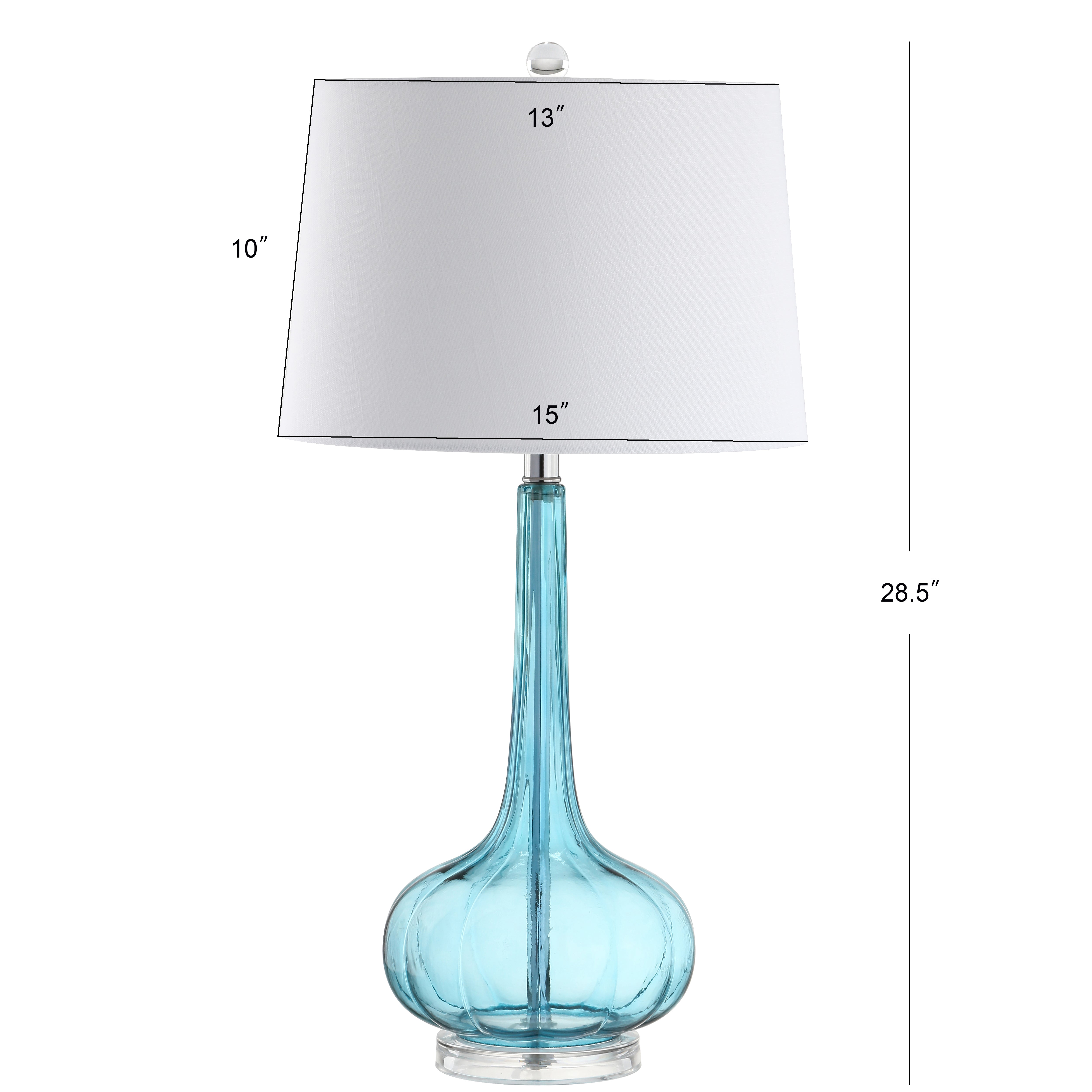 Bette Glass Teardrop LED Table Lamp-Set of 2