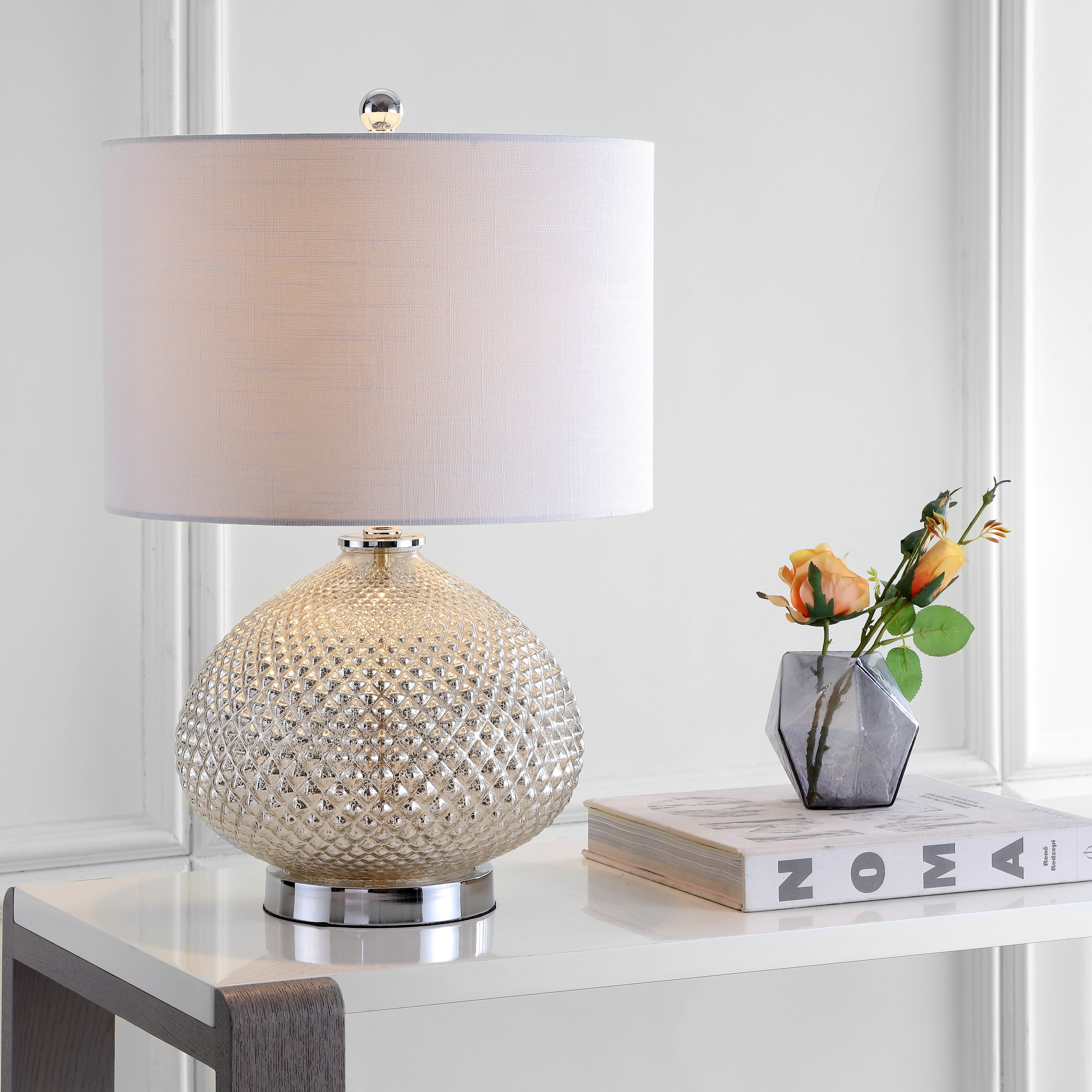 Ames LED Glass Table Lamp