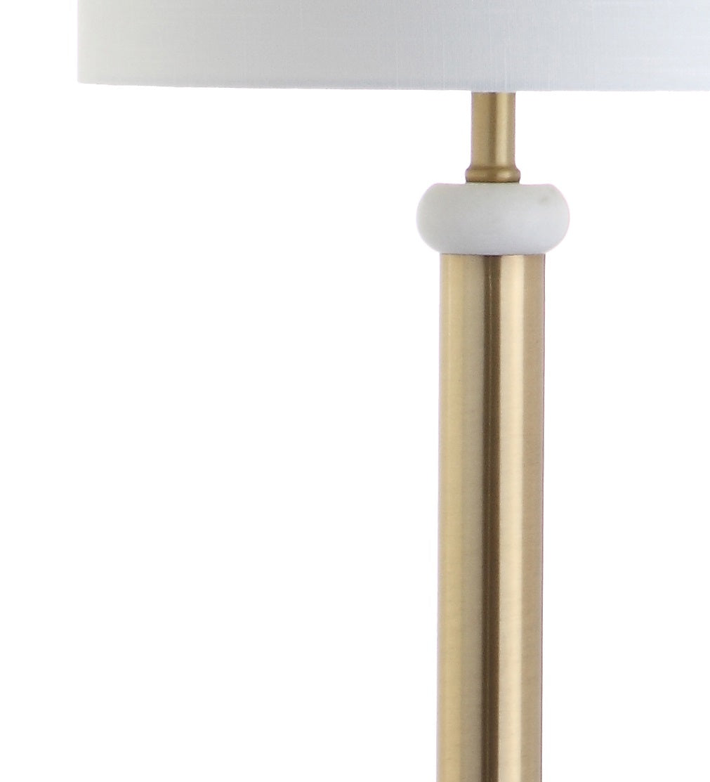 Gregory Metal/Marble LED Floor Lamp