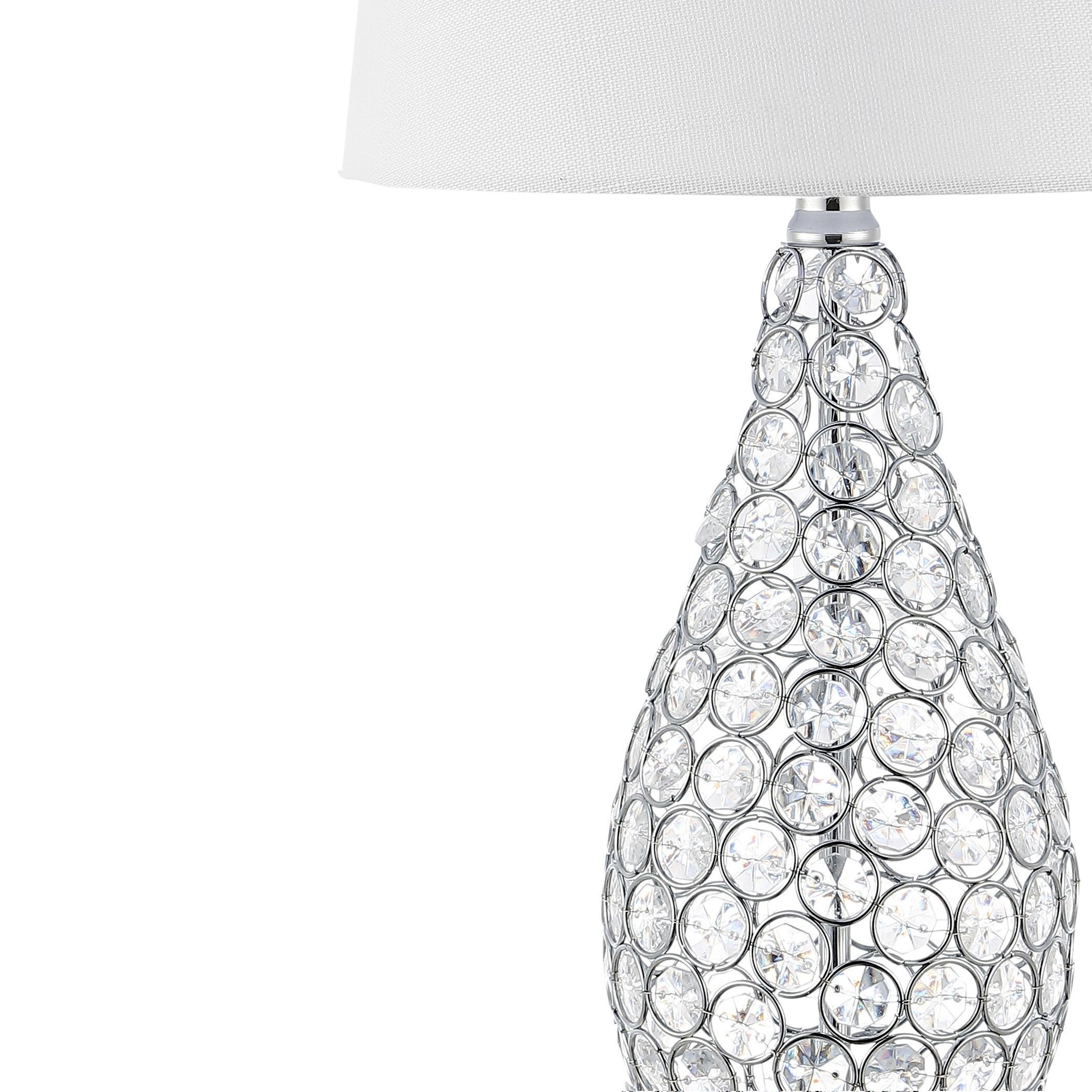 Lily Midcentury Modern Iron LED Table Lamp with USB Charging Port