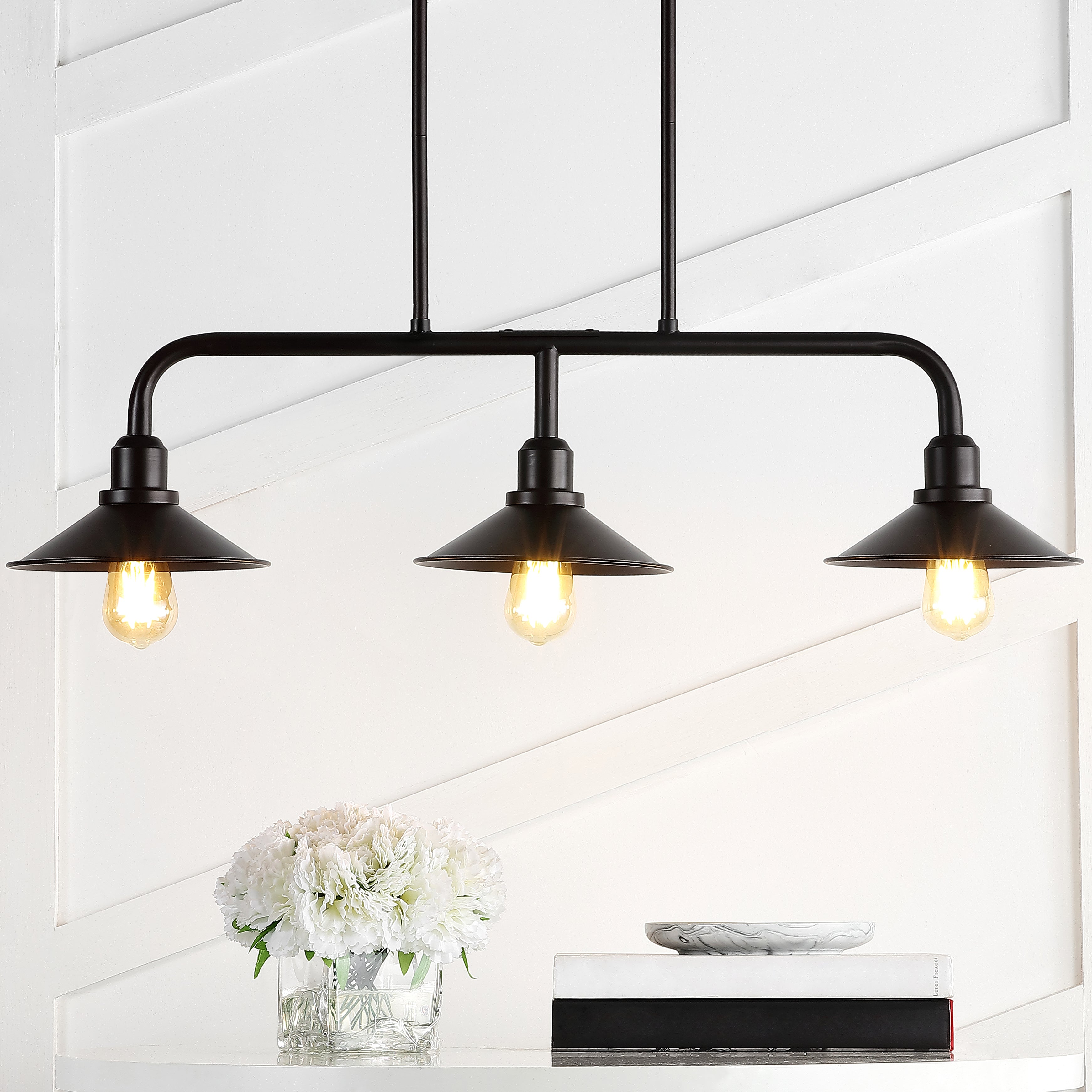 Cade 3-Light Metal Farmhouse Industrial LED Pendant