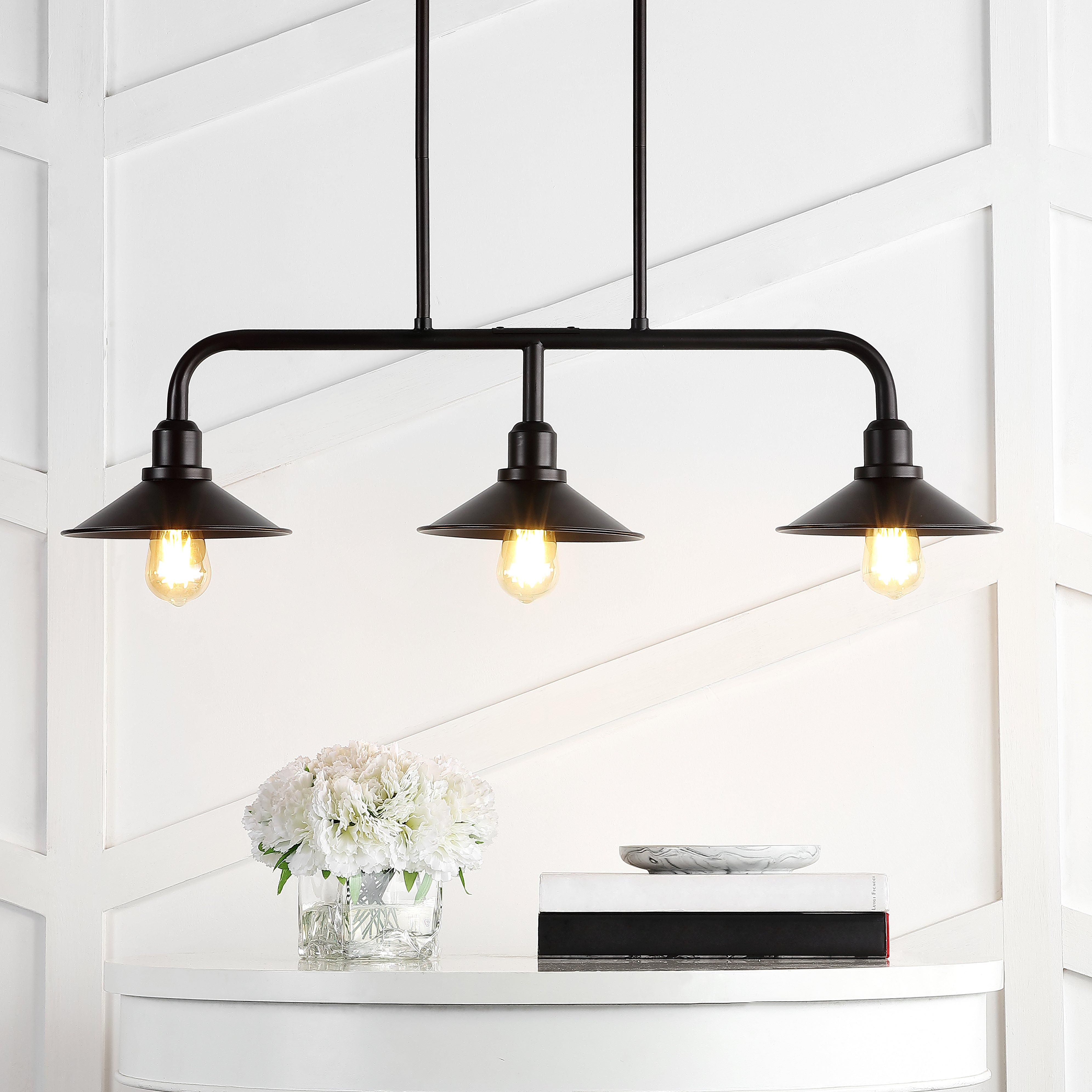 Cade 3-Light Metal Farmhouse Industrial LED Pendant