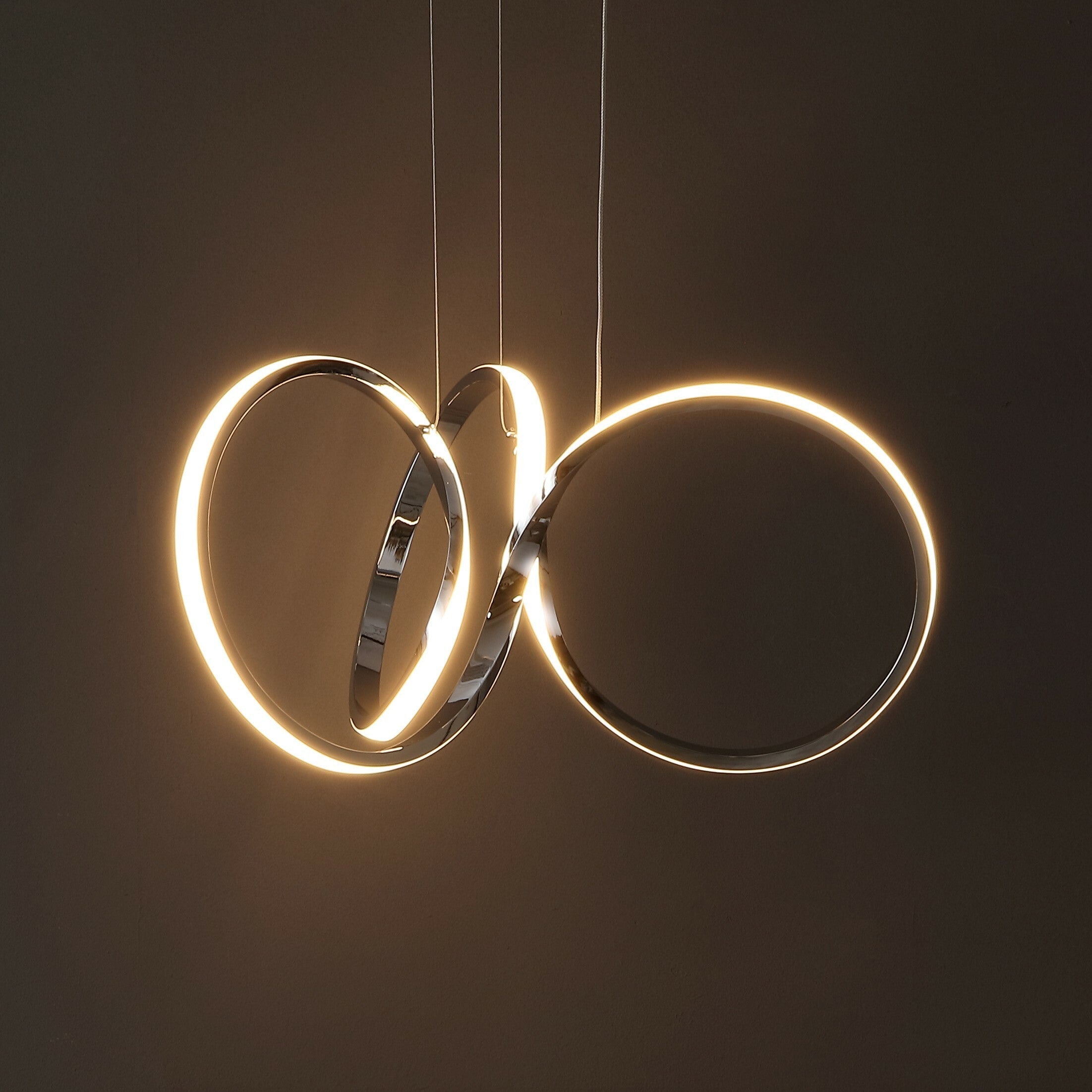 Helix 1-Light Contemporary Minimalist Aluminum Ribbon Integrated LED Pendant