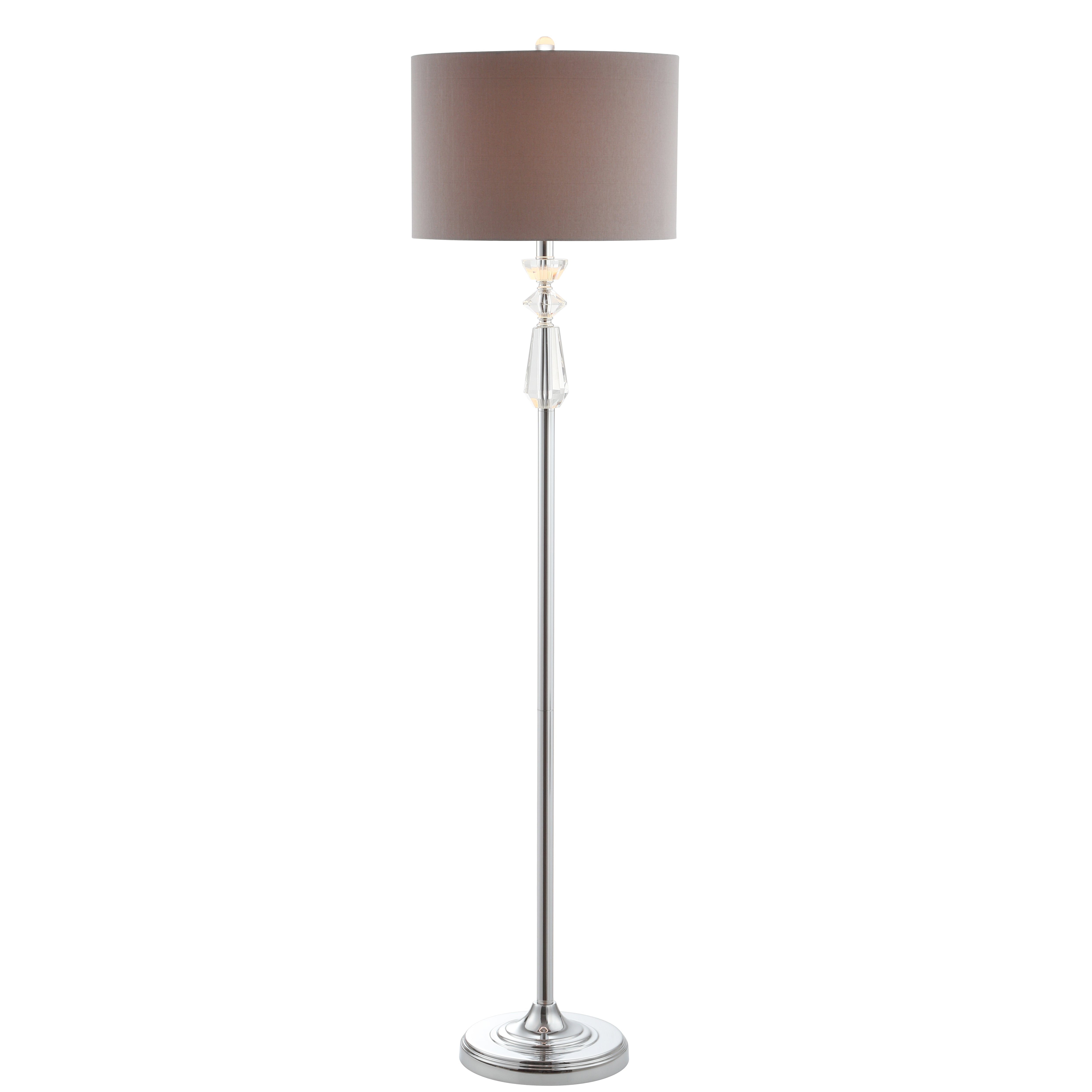 Layla Crystal / Metal LED Floor Lamp