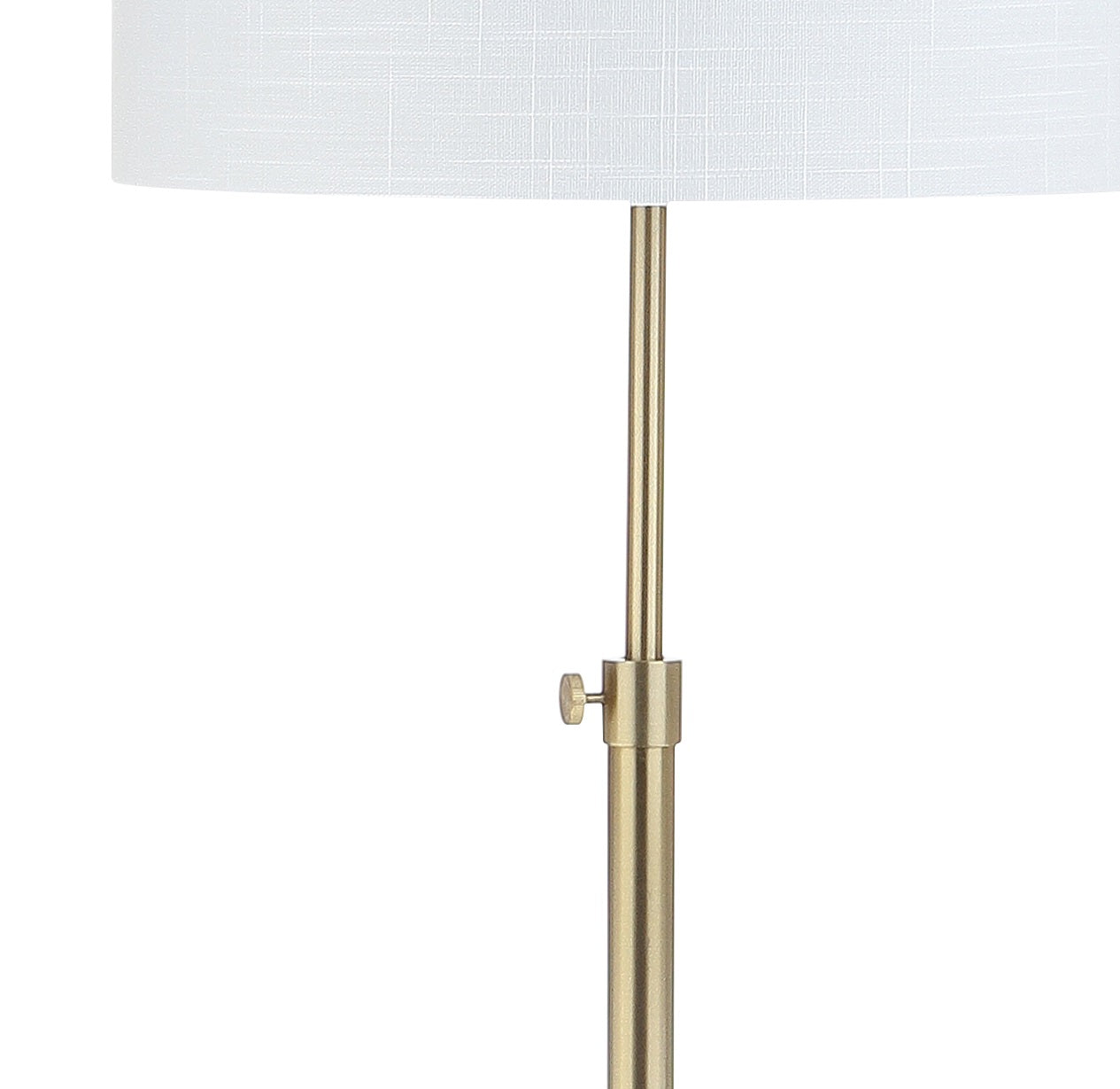 June Adjustable Metal/Marble LED Floor Lamp