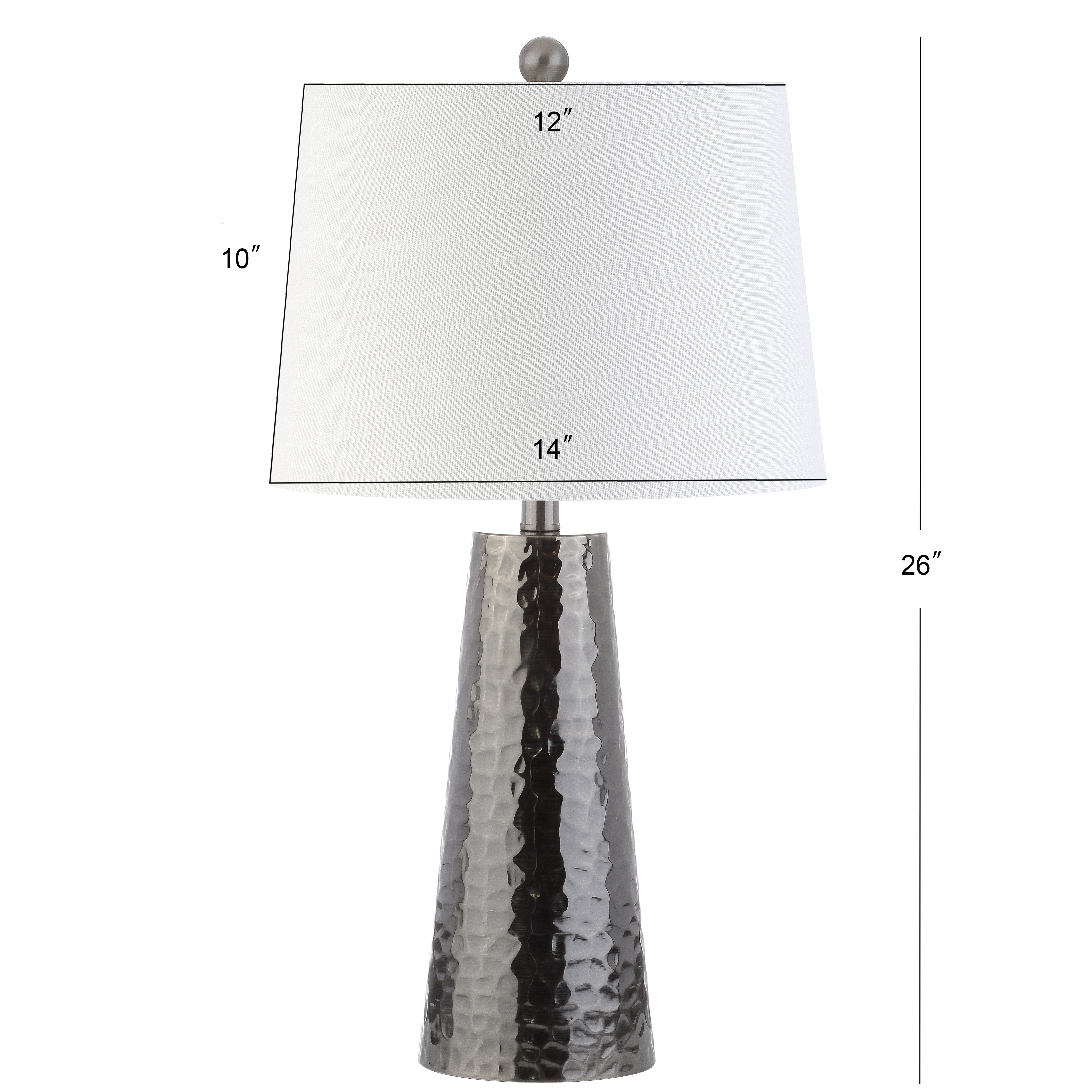 Wells Hammered Metal LED Table Lamp