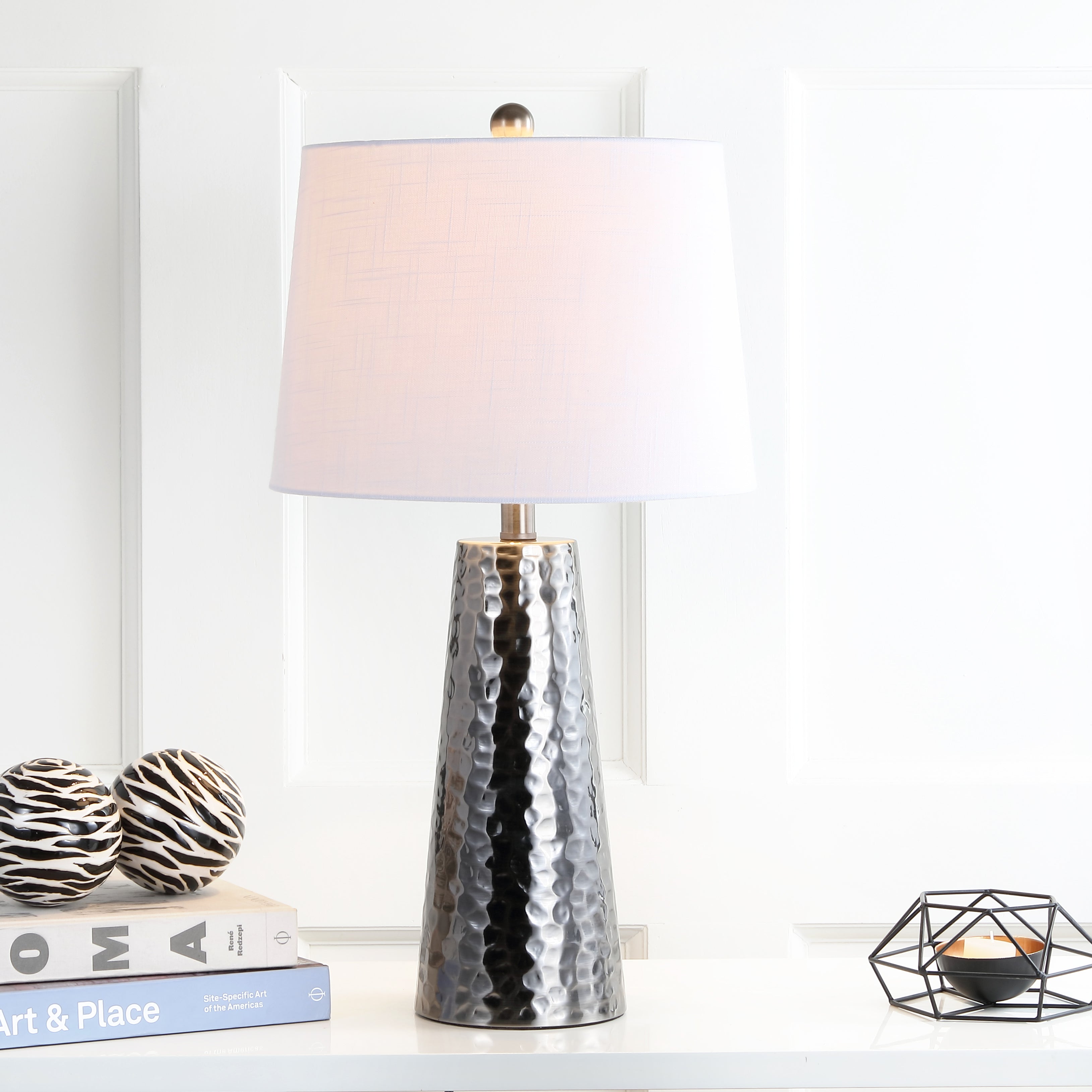 Wells Hammered Metal LED Table Lamp