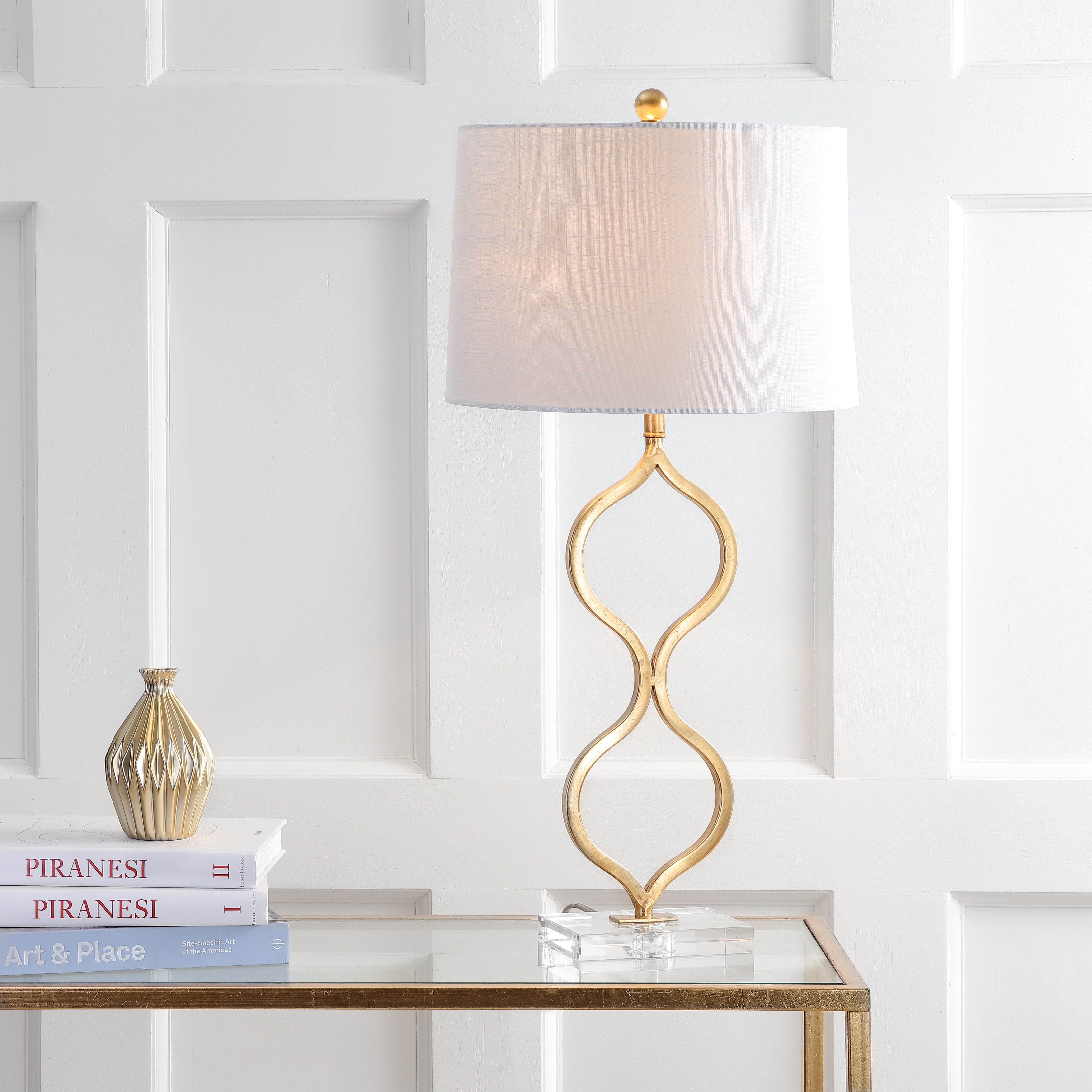 Levi Metal/Crystal LED Table Lamp