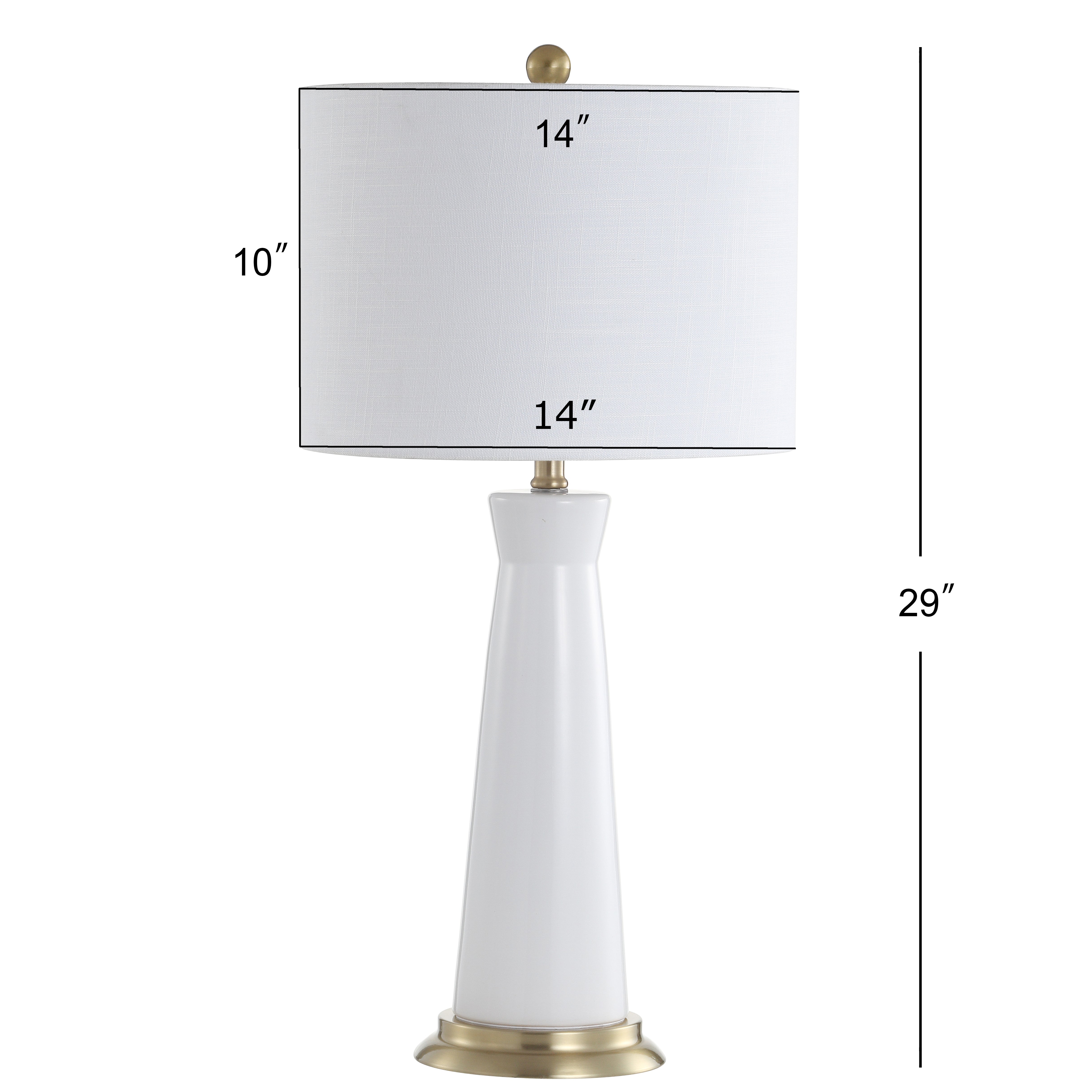 Hartley Ceramic Column LED Table Lamp