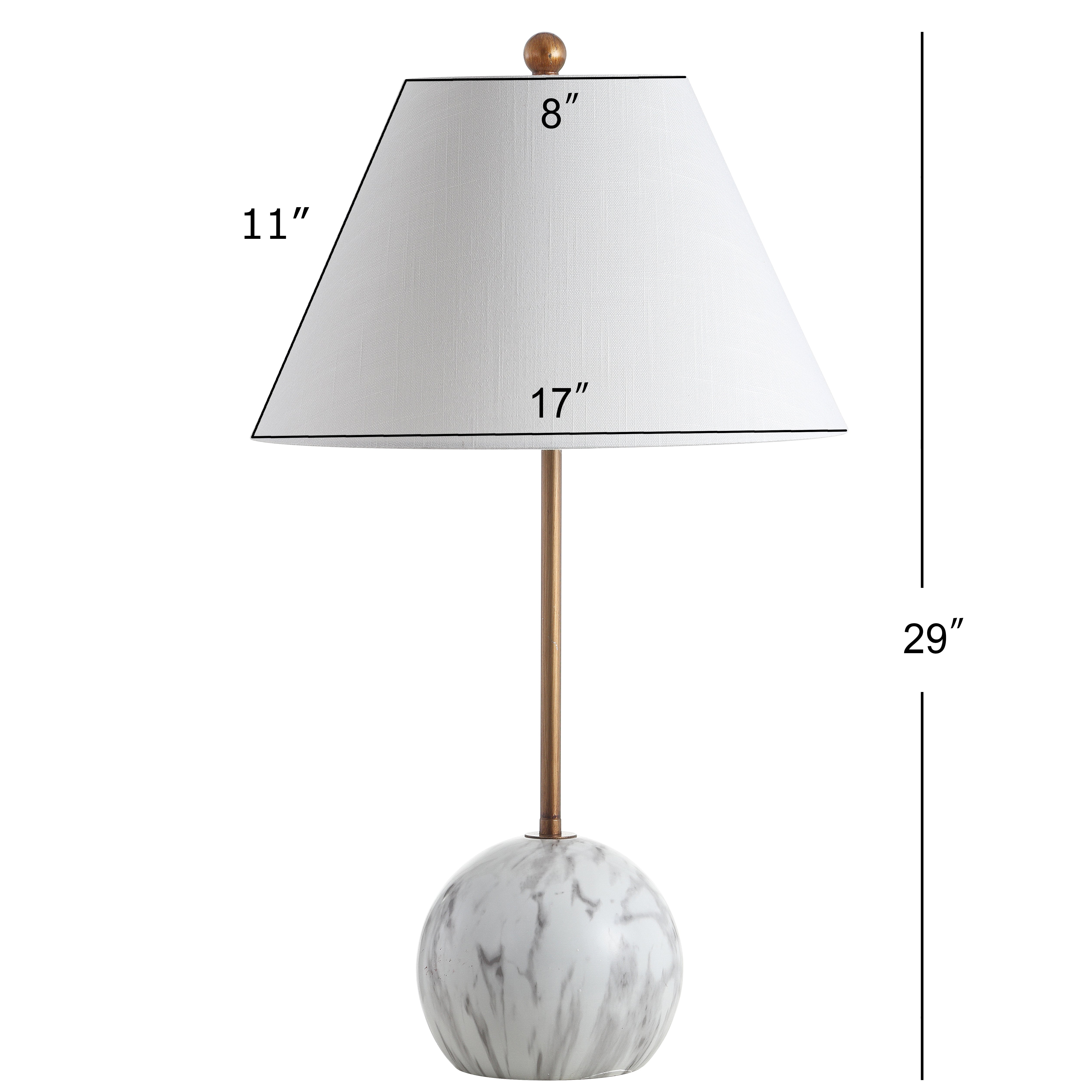 Miami Minimalist Resin/Metal LED Table Lamp