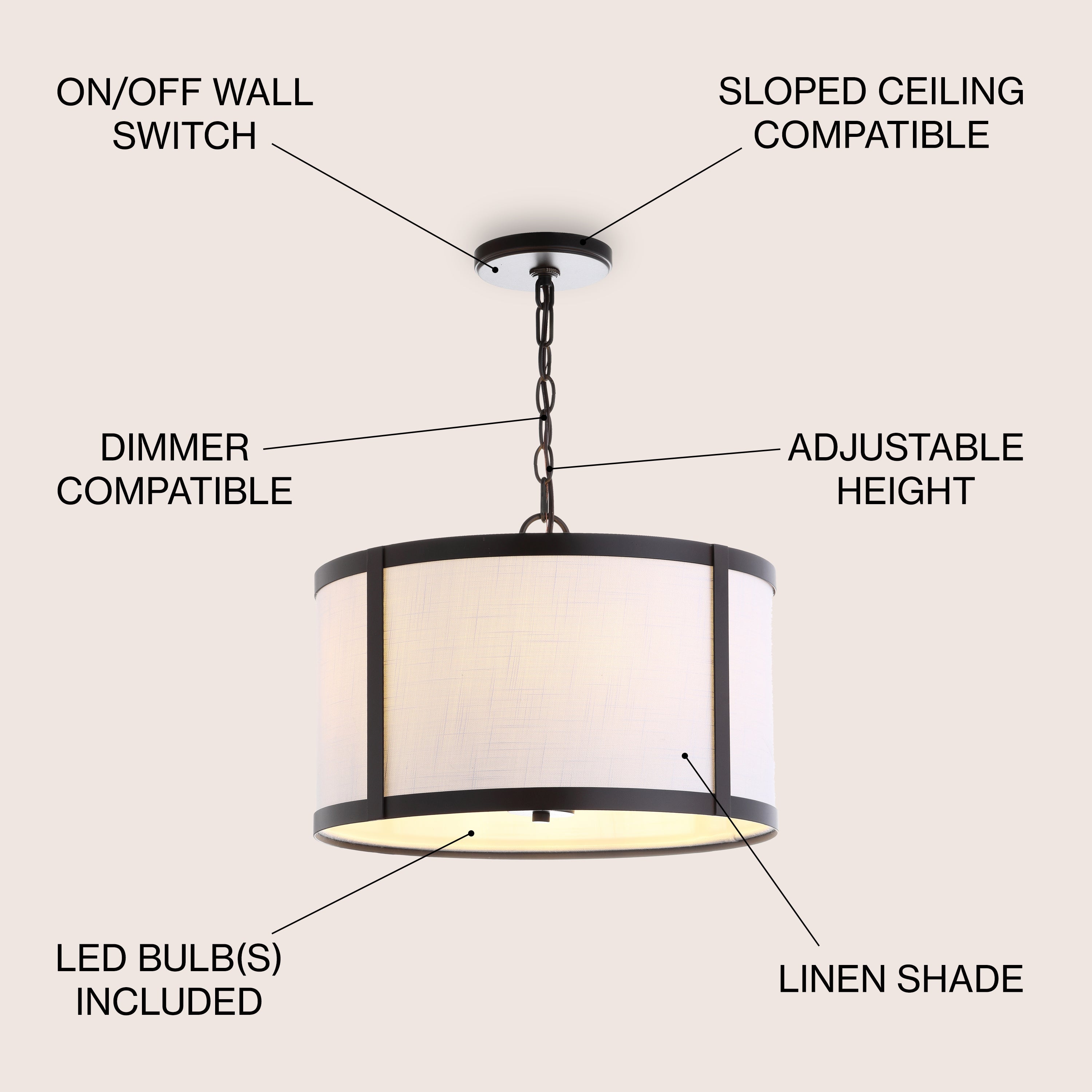 Thatcher Metal LED Pendant Light