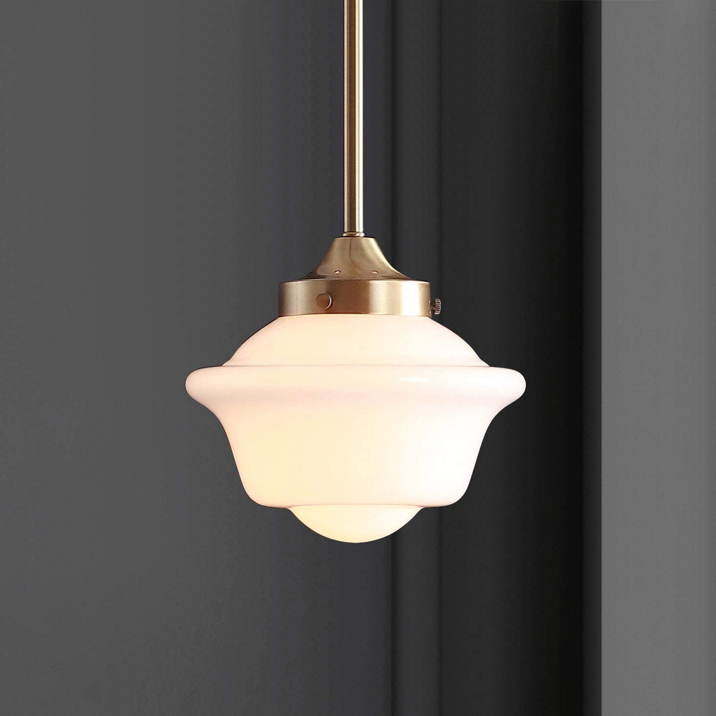 Kurtz Adjustable Drop Metal/Glass LED Pendant