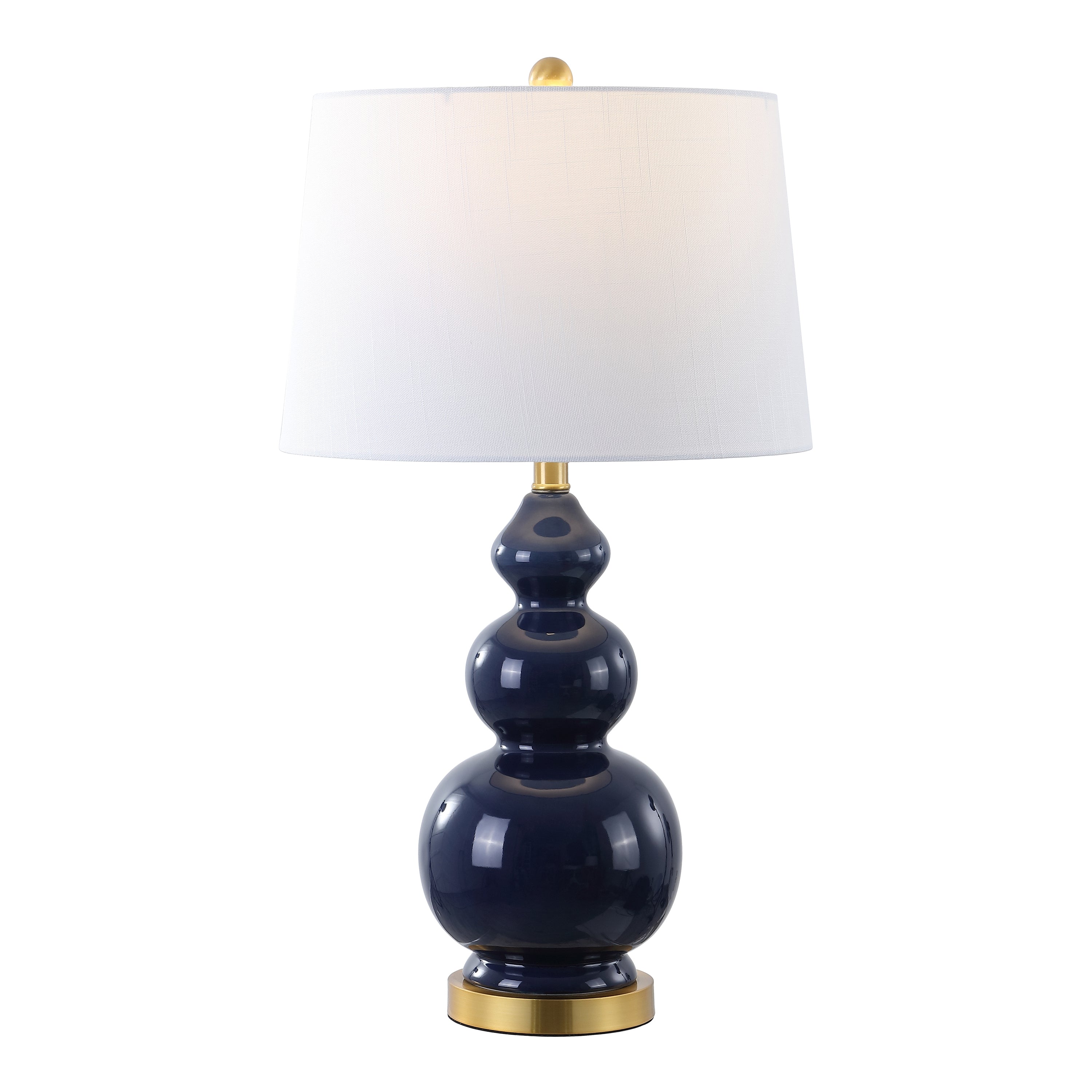 Bowen Contemporary Transitional Ceramic Gourd LED Table Lamp