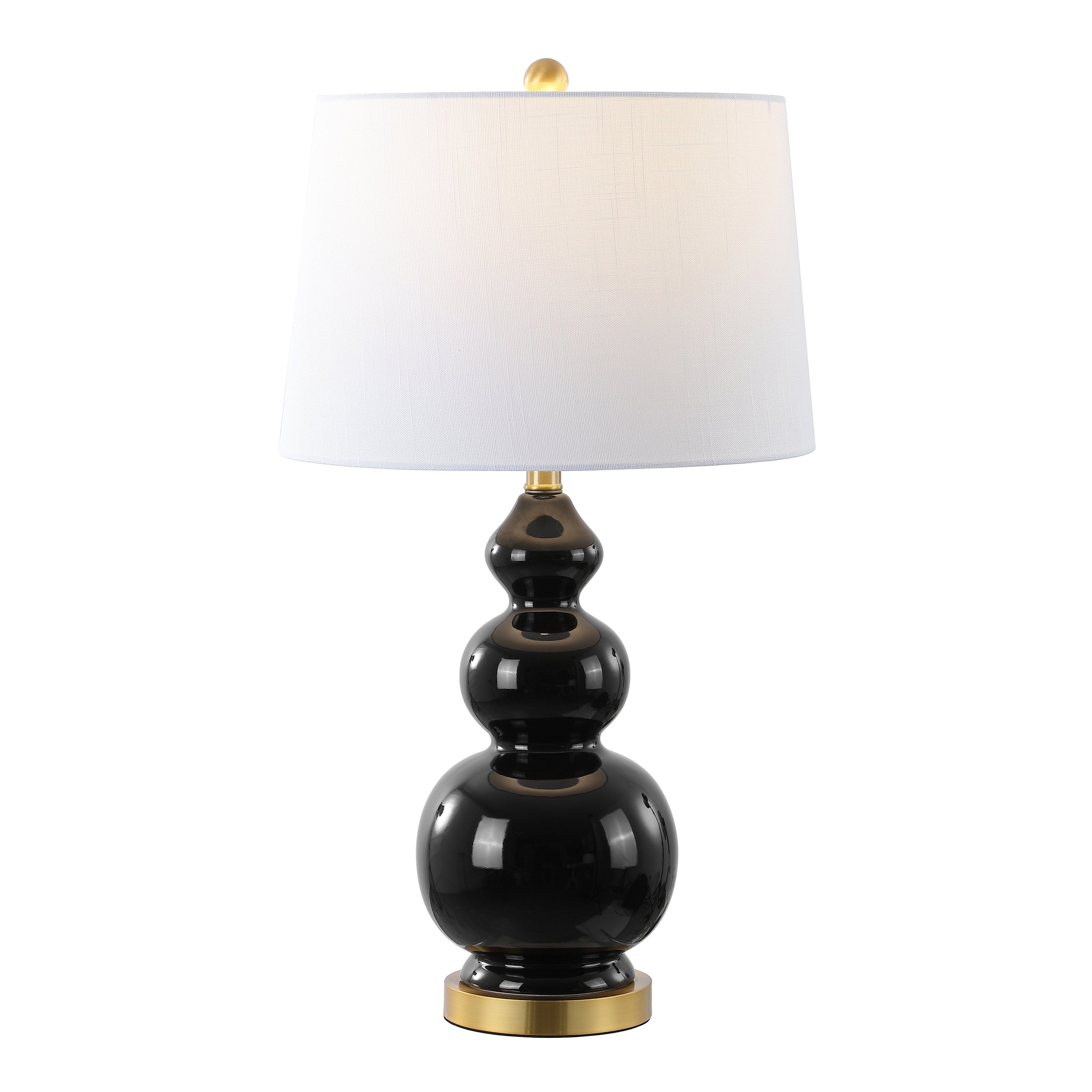 Bowen Contemporary Transitional Ceramic Gourd LED Table Lamp