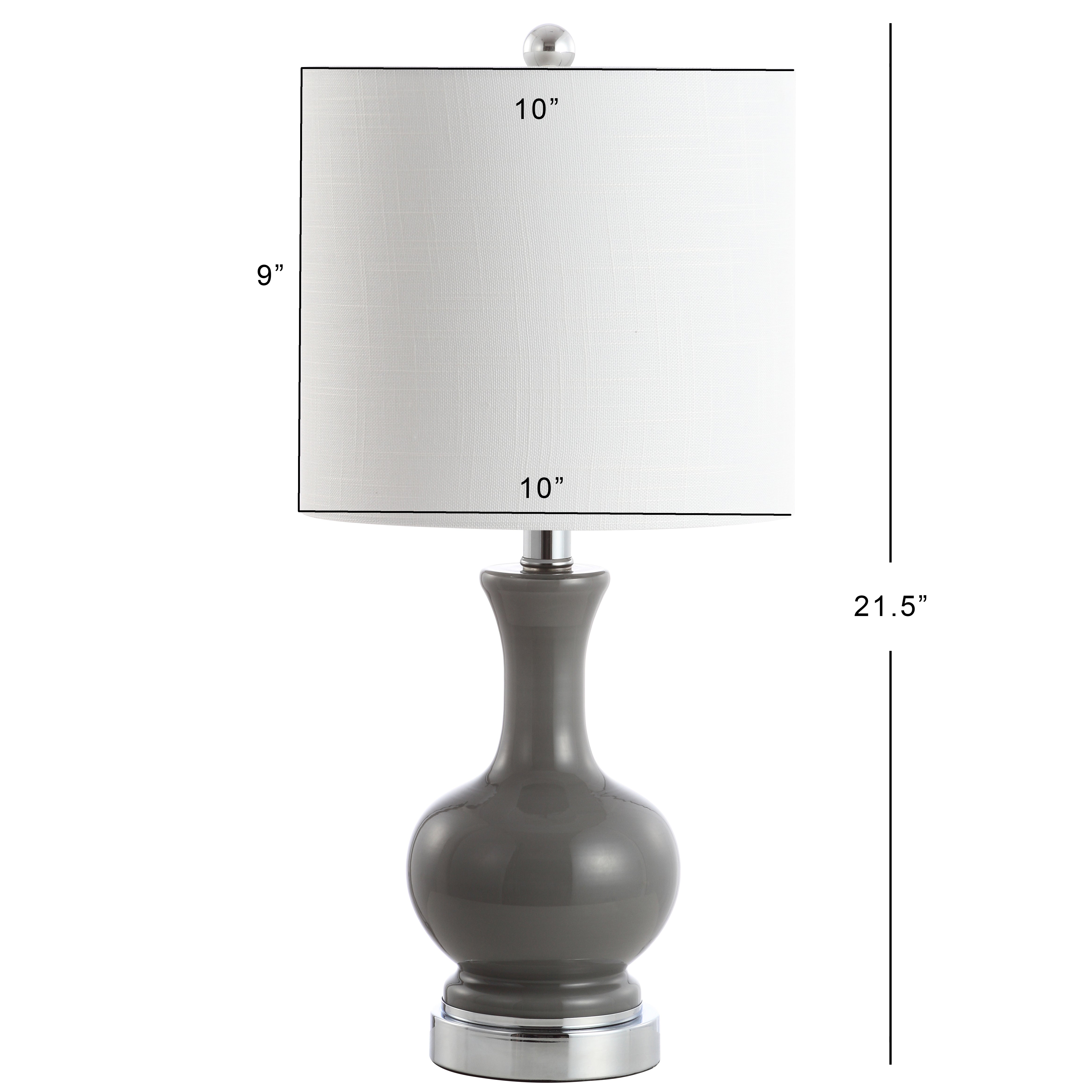 Cox Metal/Glass LED Table Lamp-Set of 2