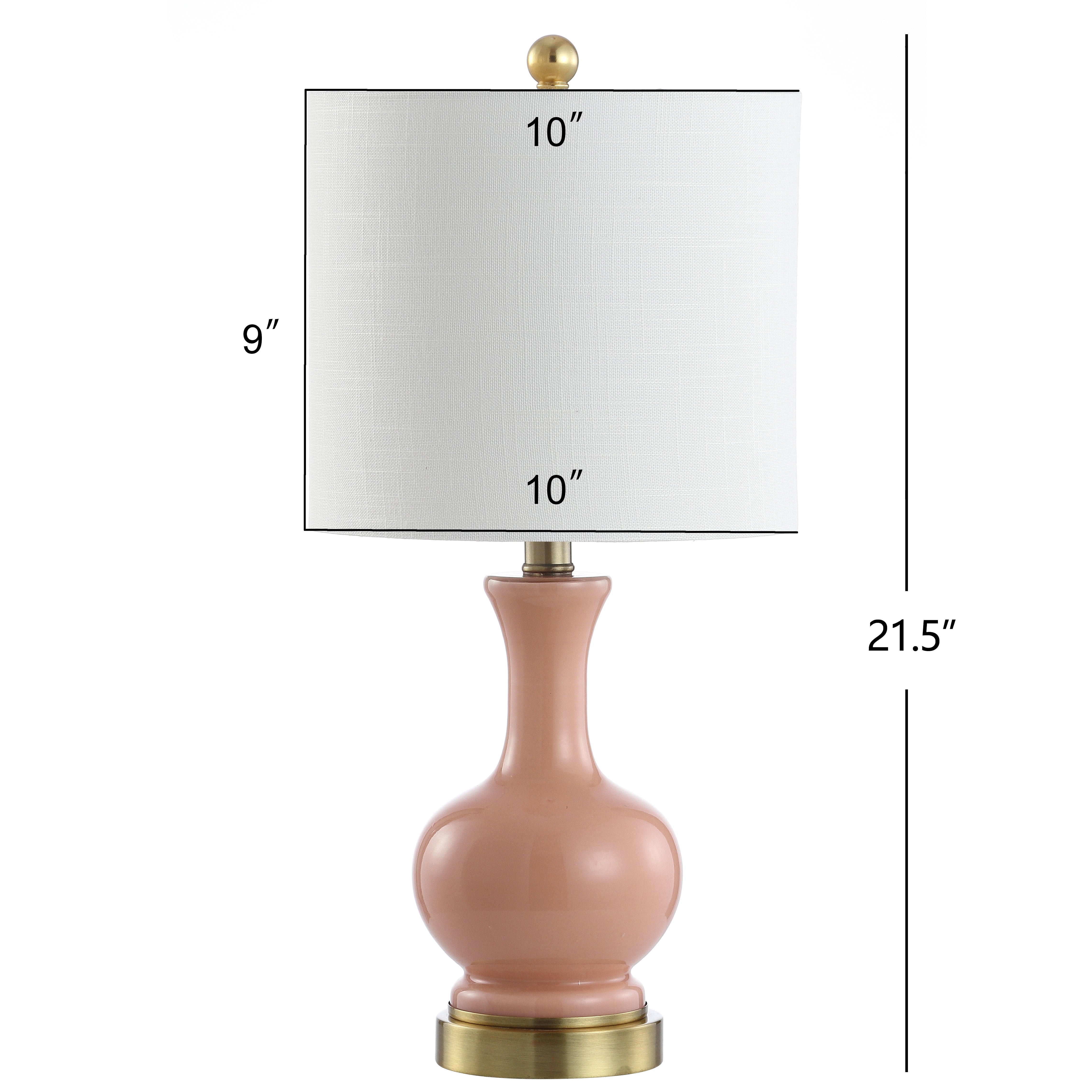 Cox Metal/Glass LED Table Lamp-Set of 2