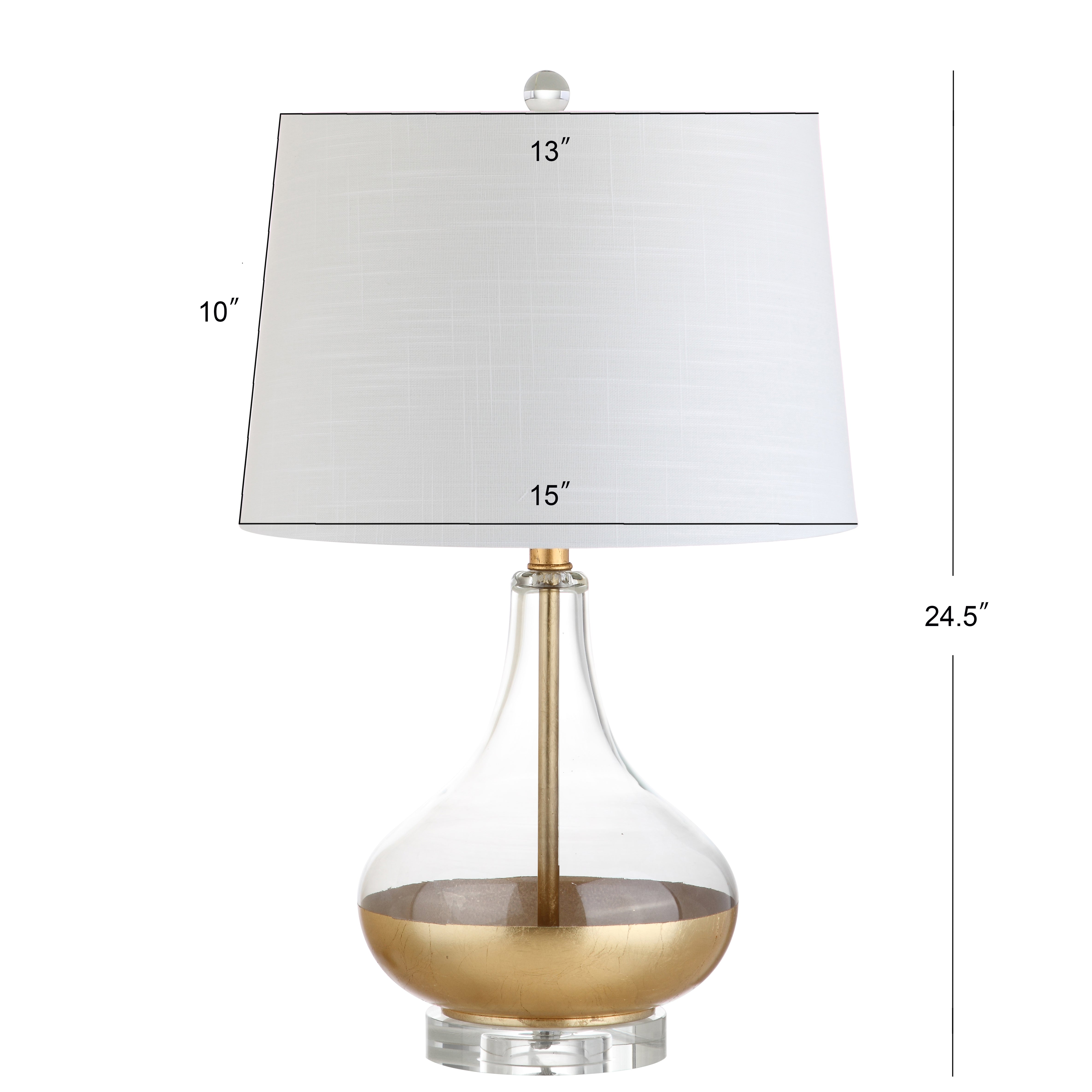 West Glass LED Table Lamp