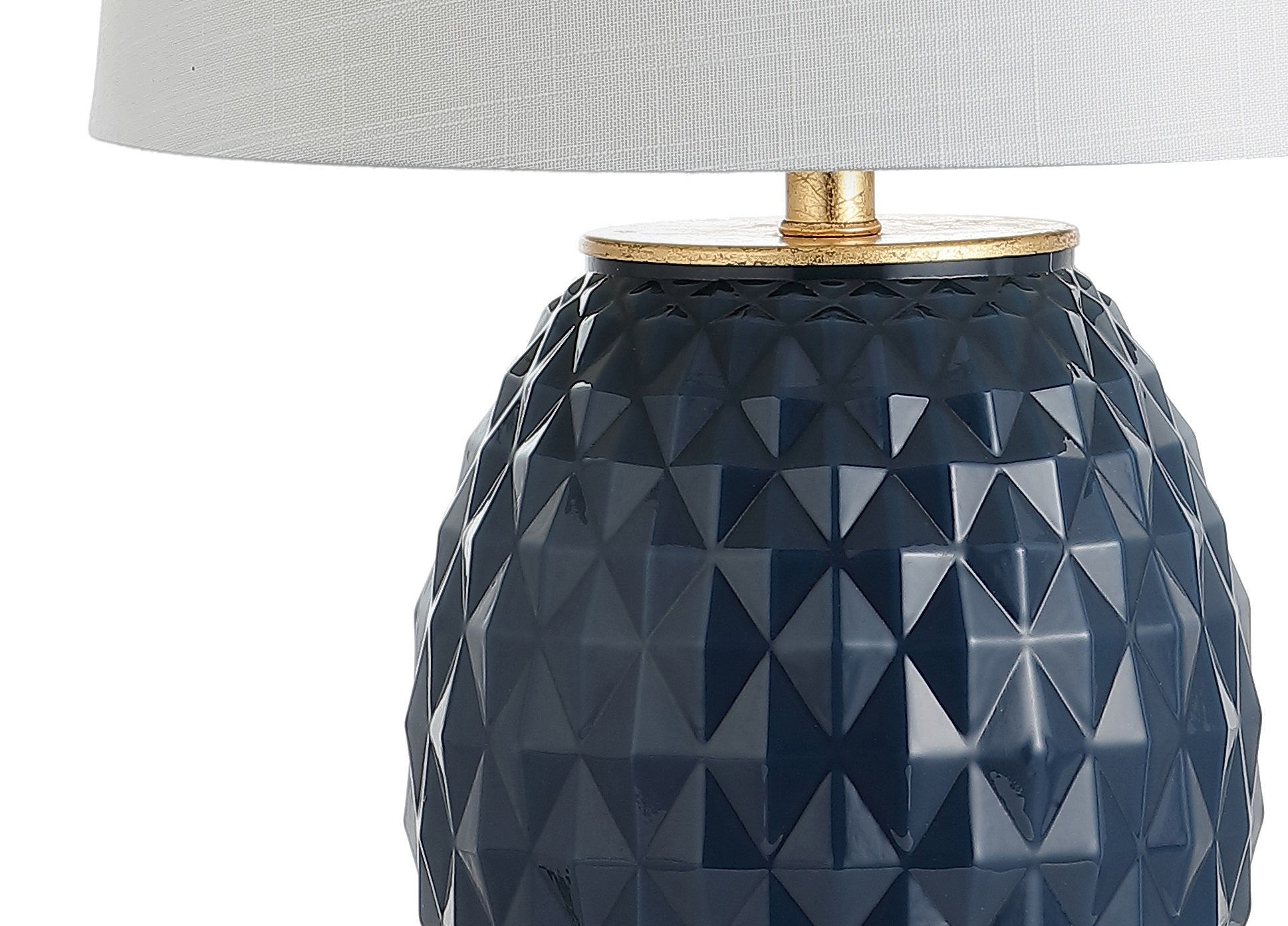 Diamond LED Glass/Metal Table Lamp