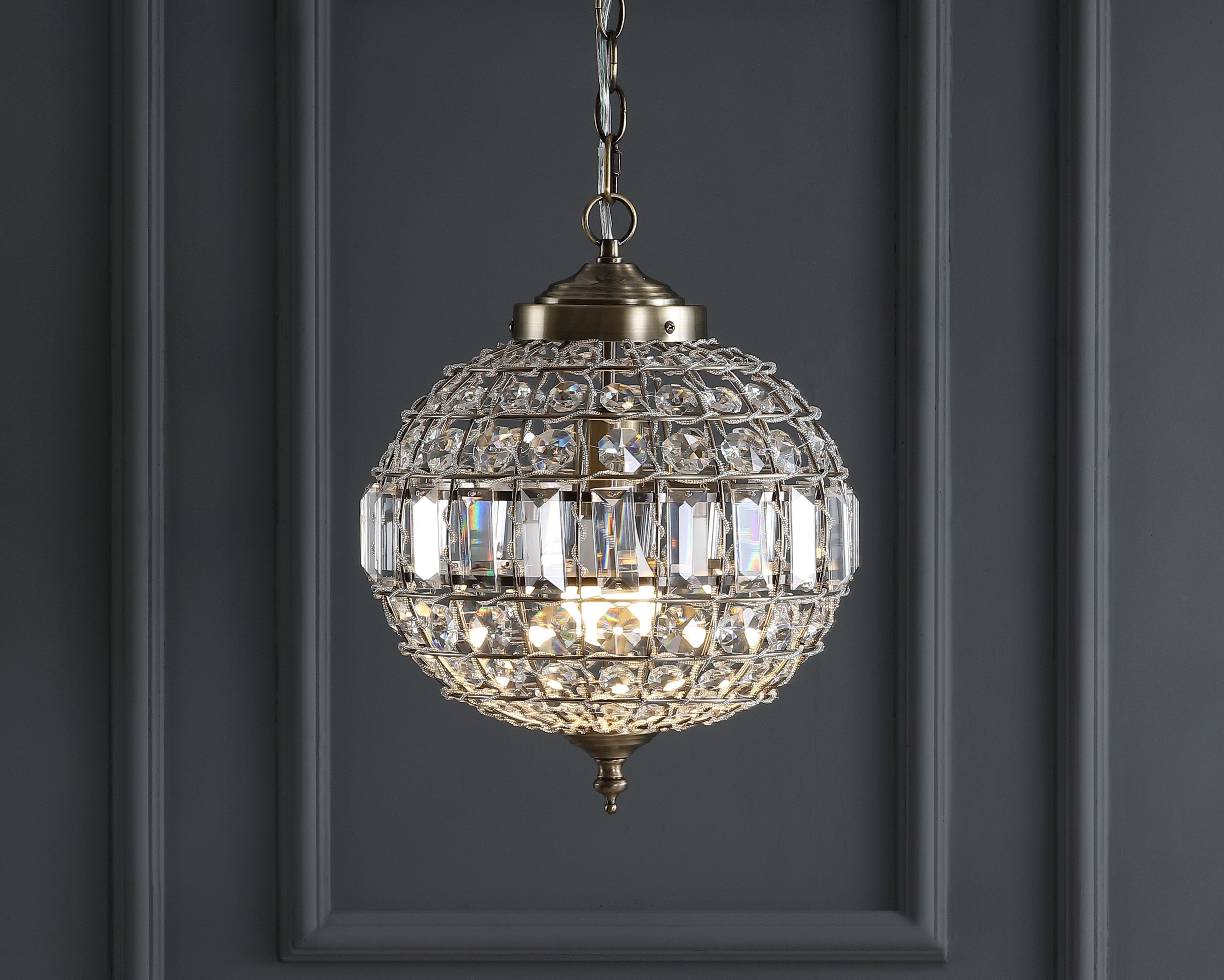 Georgina Crystal/Metal LED Pendant Pendant