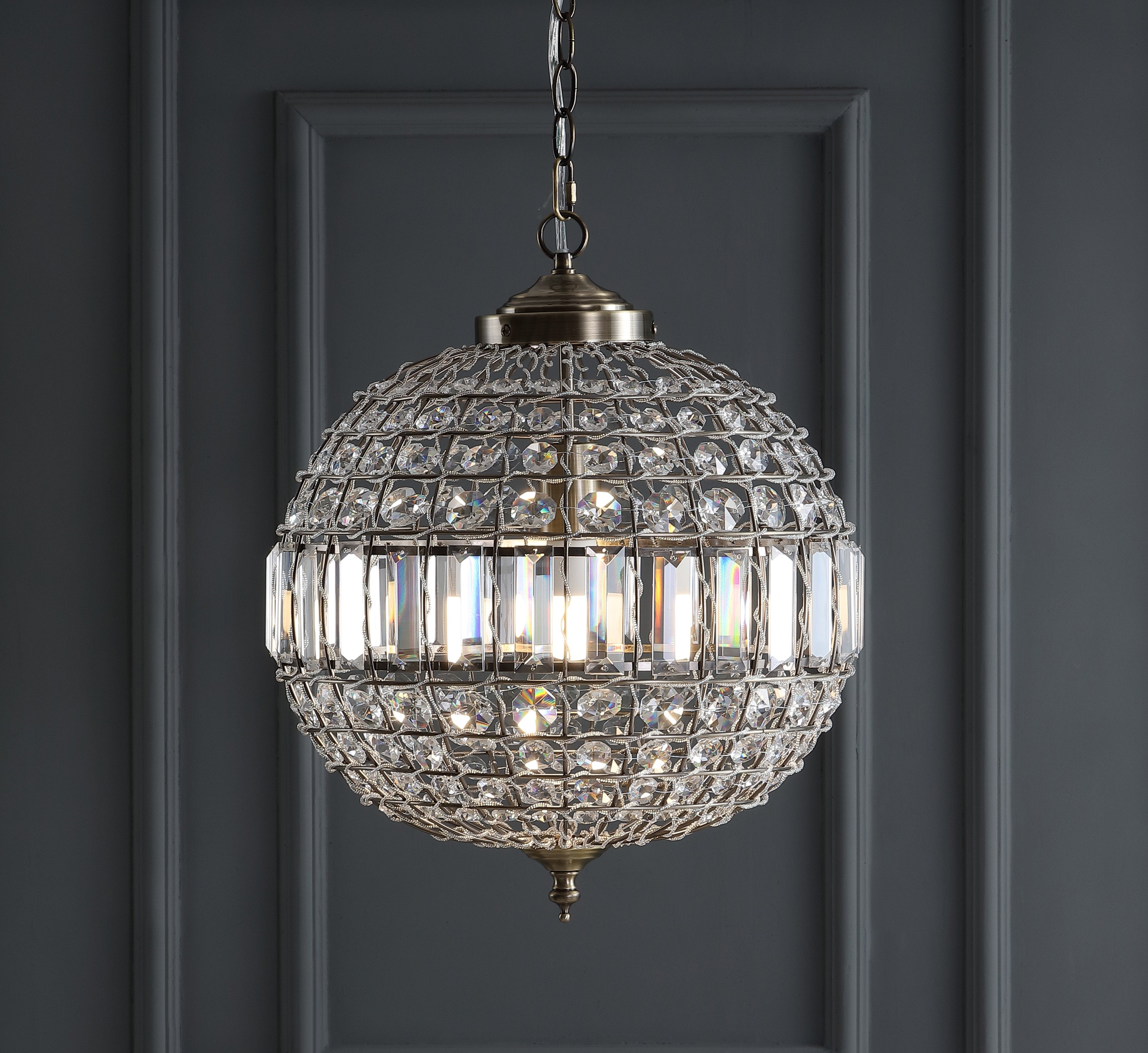 Georgina Crystal/Metal LED Pendant Pendant
