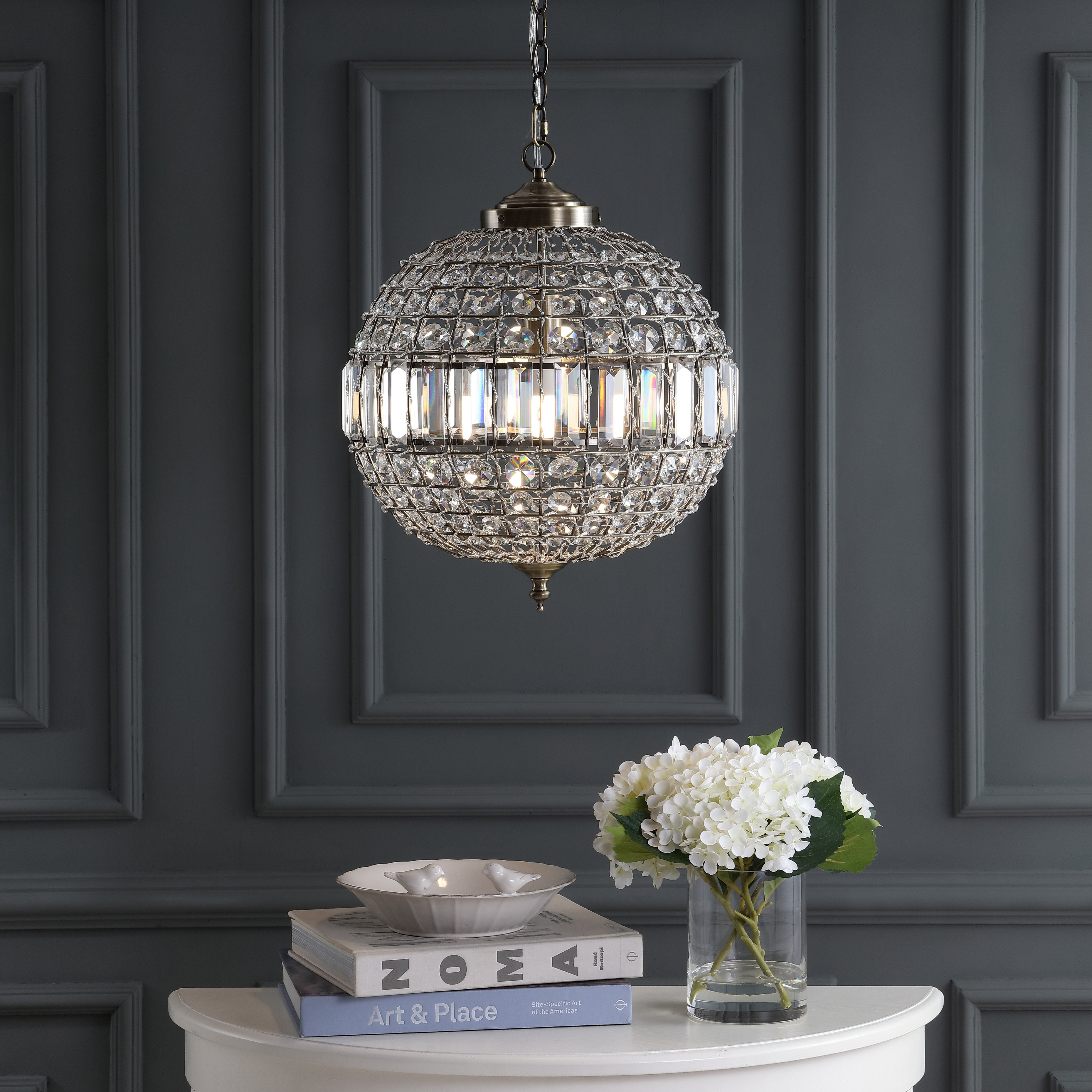 Georgina Crystal/Metal LED Pendant Pendant