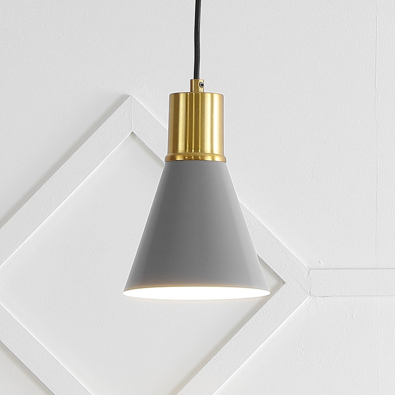 Apollo 1-Light Mid-Century Modern Iron LED Pendant