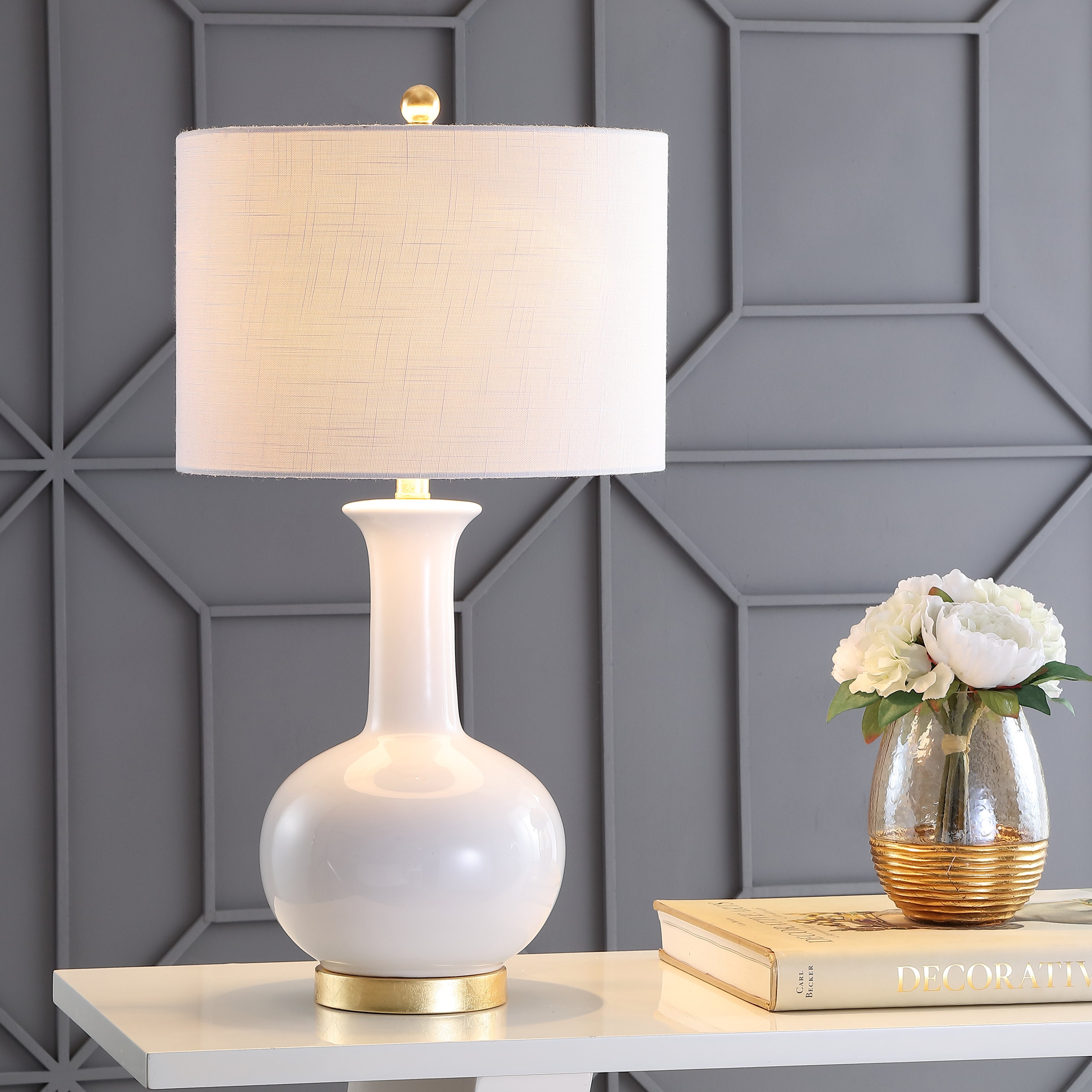 Brussels Ceramic/Metal LED Table Lamp